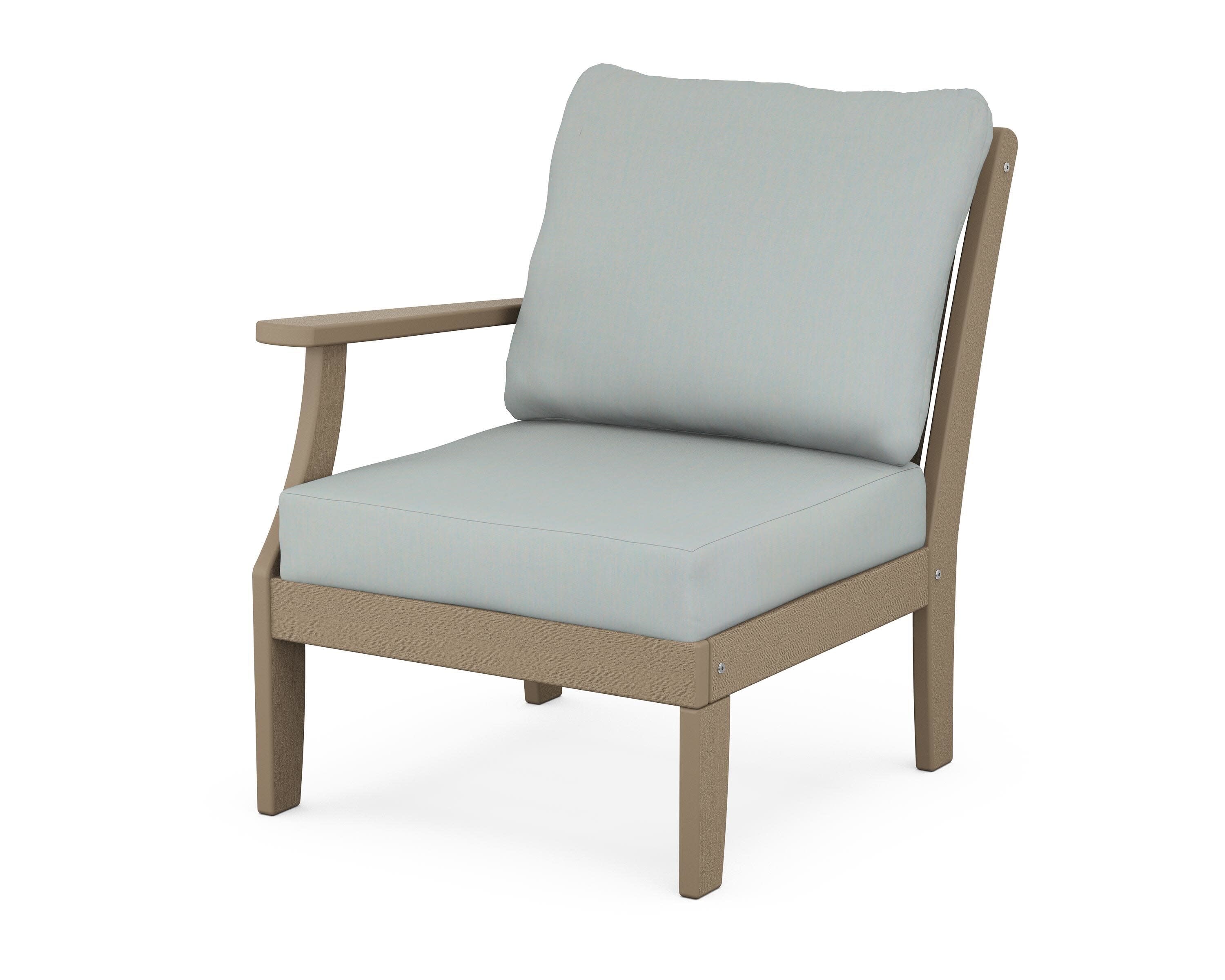 Braxton Modular Left Arm Chair in Vintage Sahara / Spa
