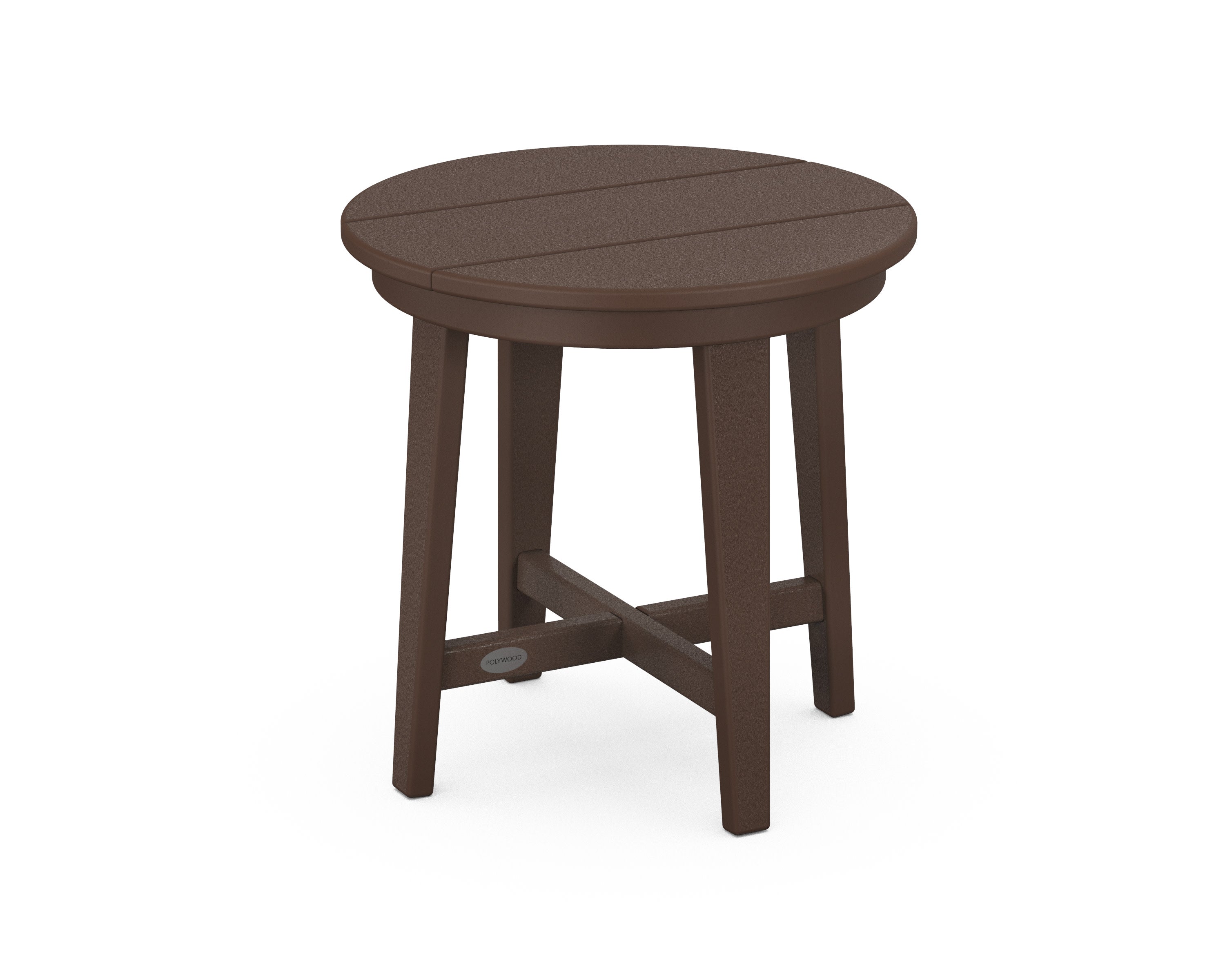 Newport 19" Round End Table in Mahogany