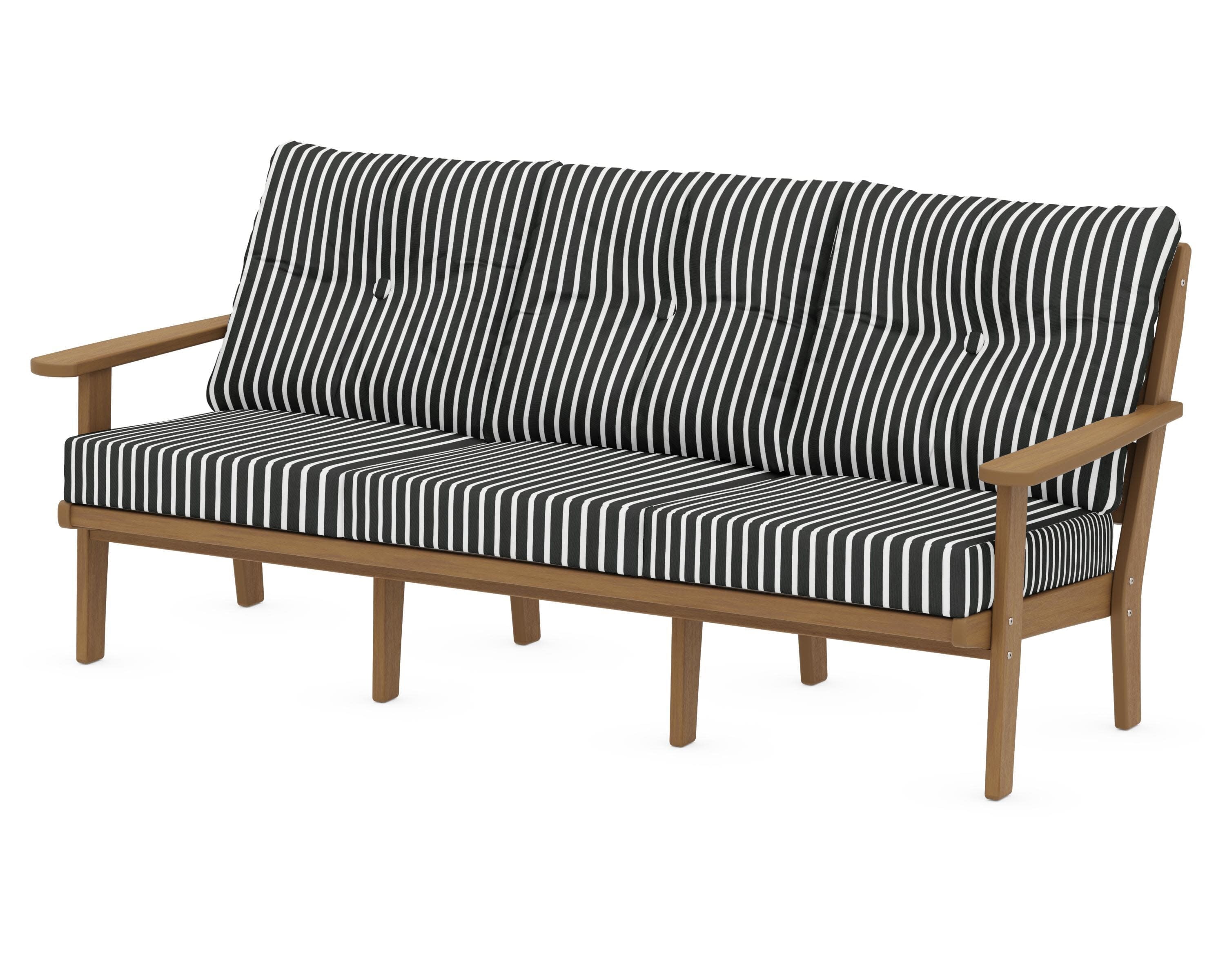 Lakeside Deep Seating Sofa in Natural / Shore Classic