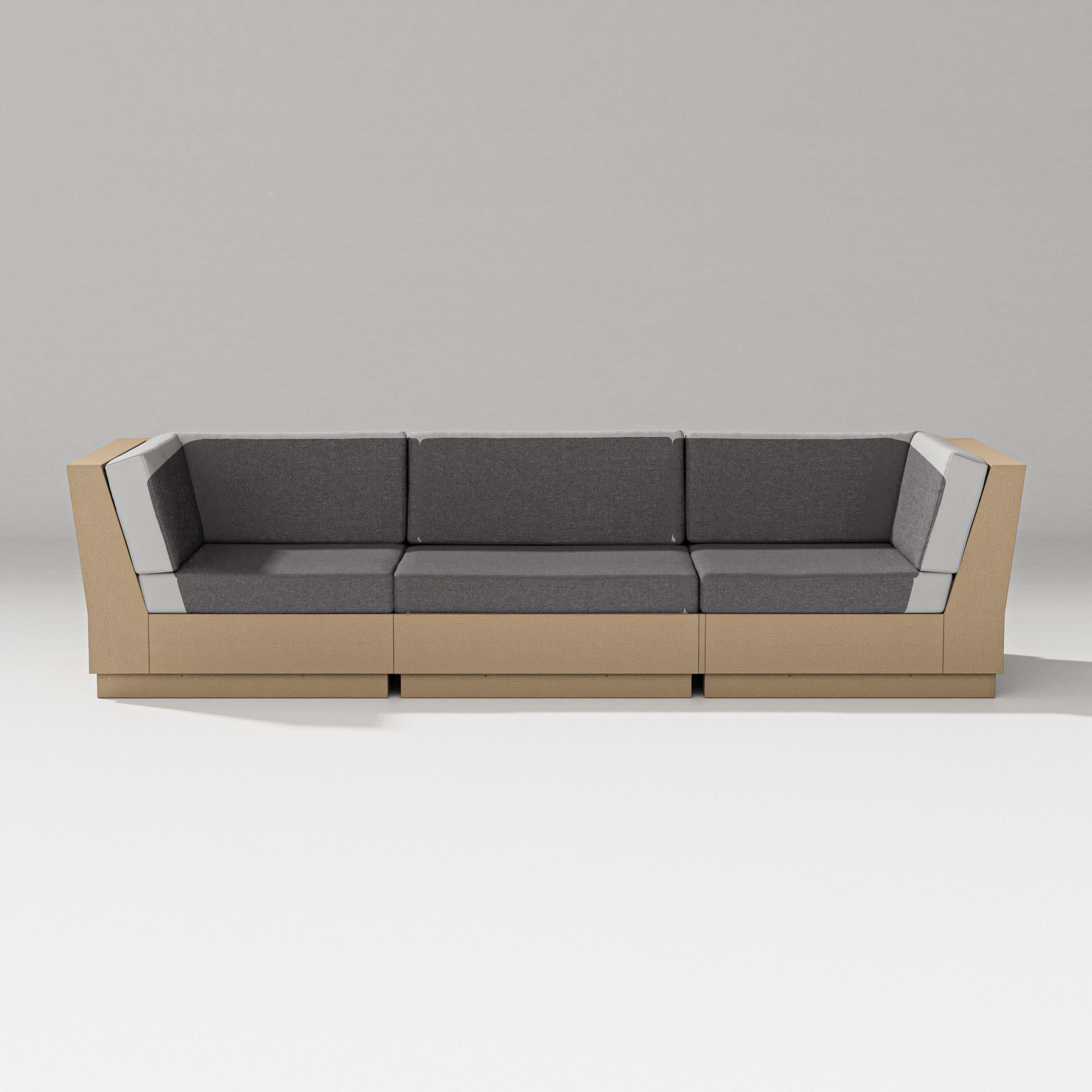 Elevate Sofa Sectional in Vintage Sahara / Ash Charcoal