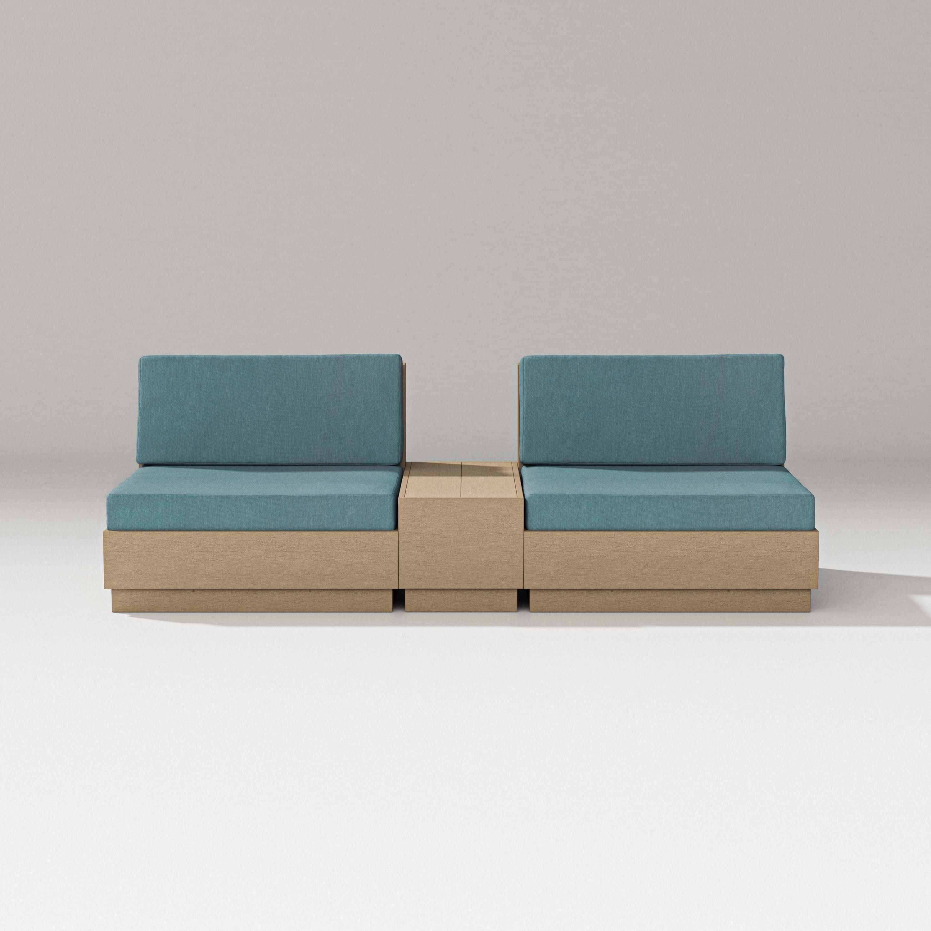 Elevate Lounge Chair Set in Vintage Sahara / Ocean Teal