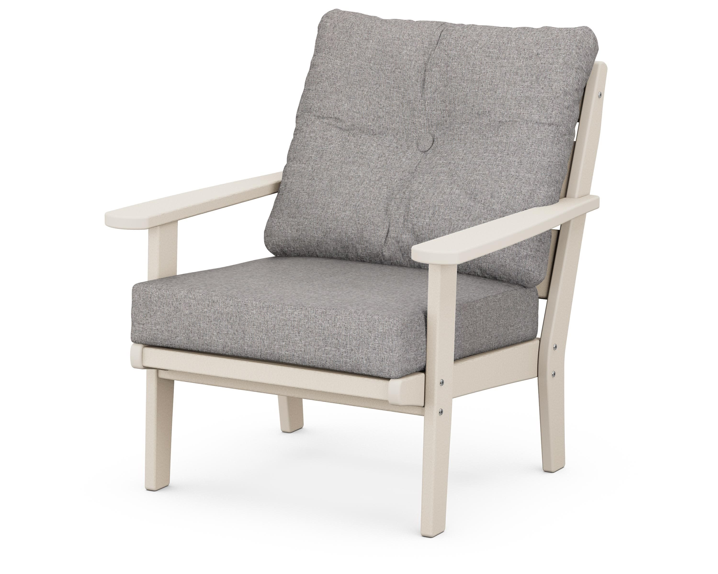 Lakeside Deep Seating Chair in Sand / Grey Mist