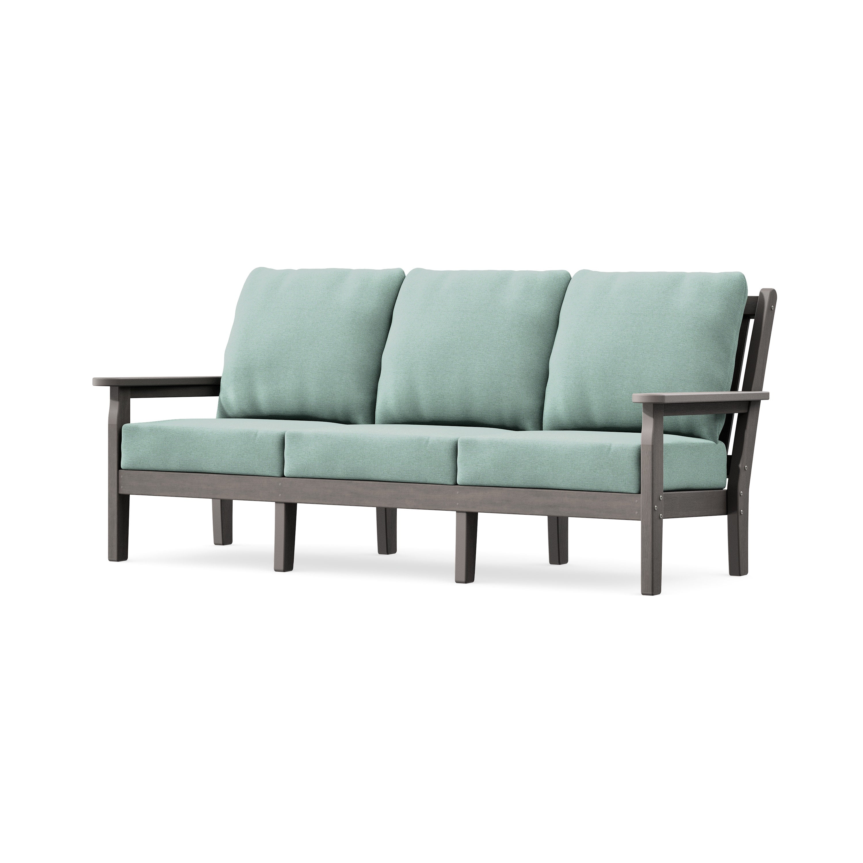 Chippendale Deep Seating Sofa in Driftwood / Glacier Spa