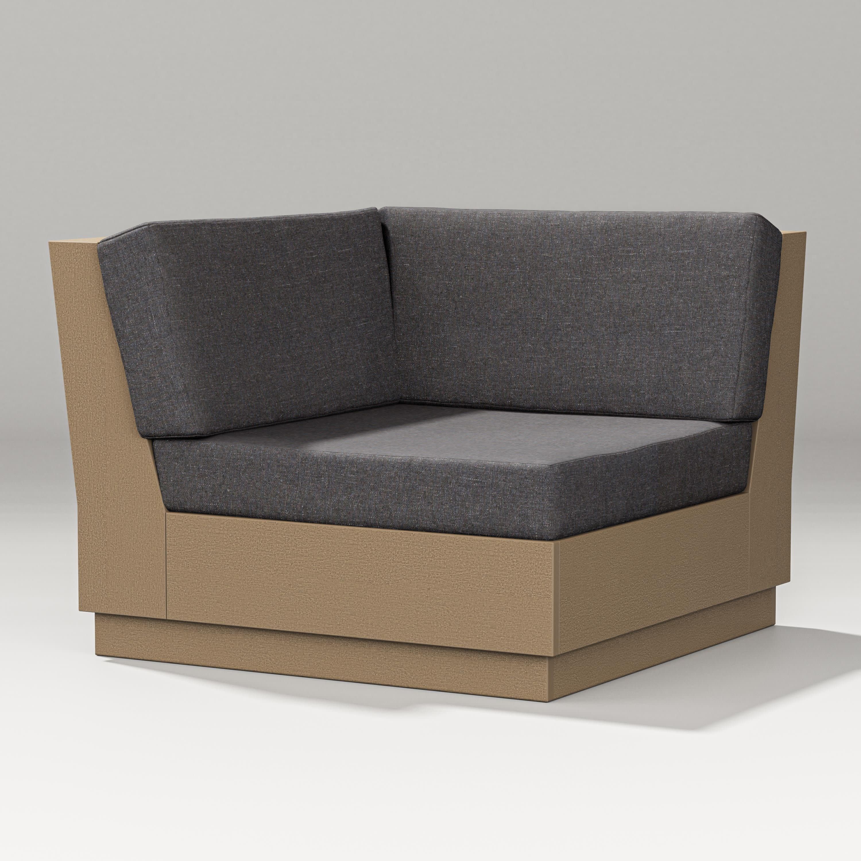 Elevate Modular Corner Chair in Vintage Sahara / Ash Charcoal
