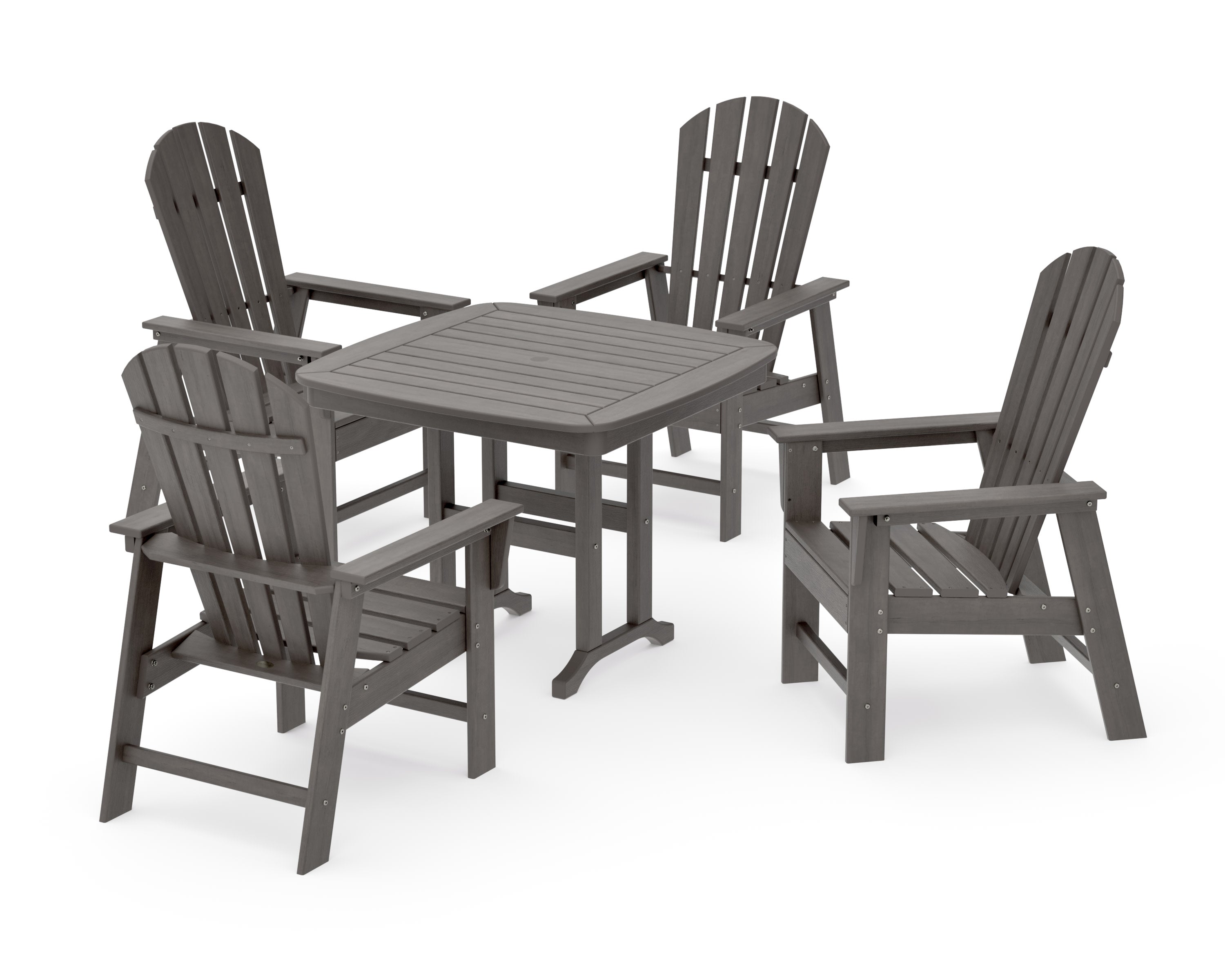 South Beach 5-Piece Dining Set in Driftwood