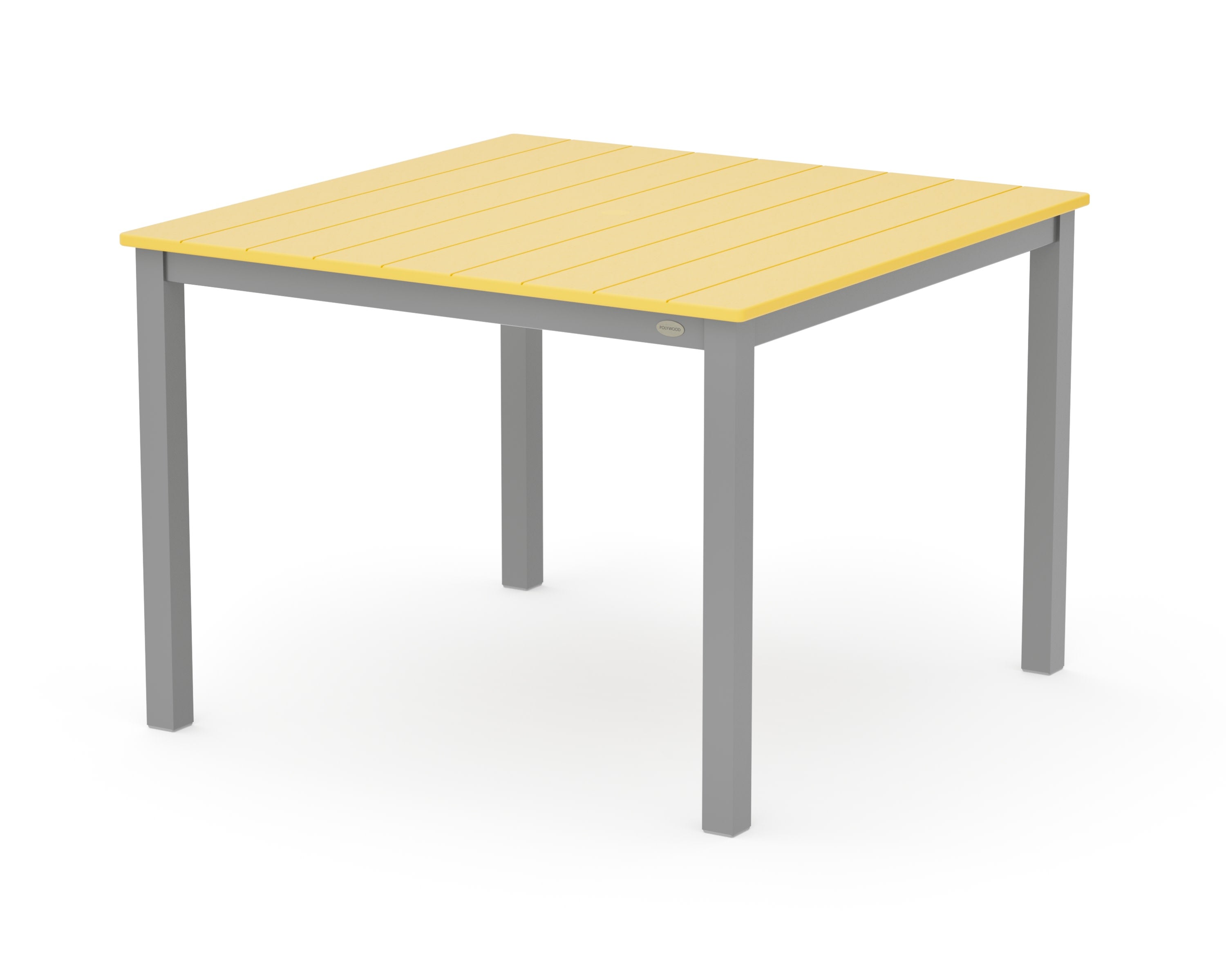Main Street 42 x 42 Dining Table in Silver / Lemon