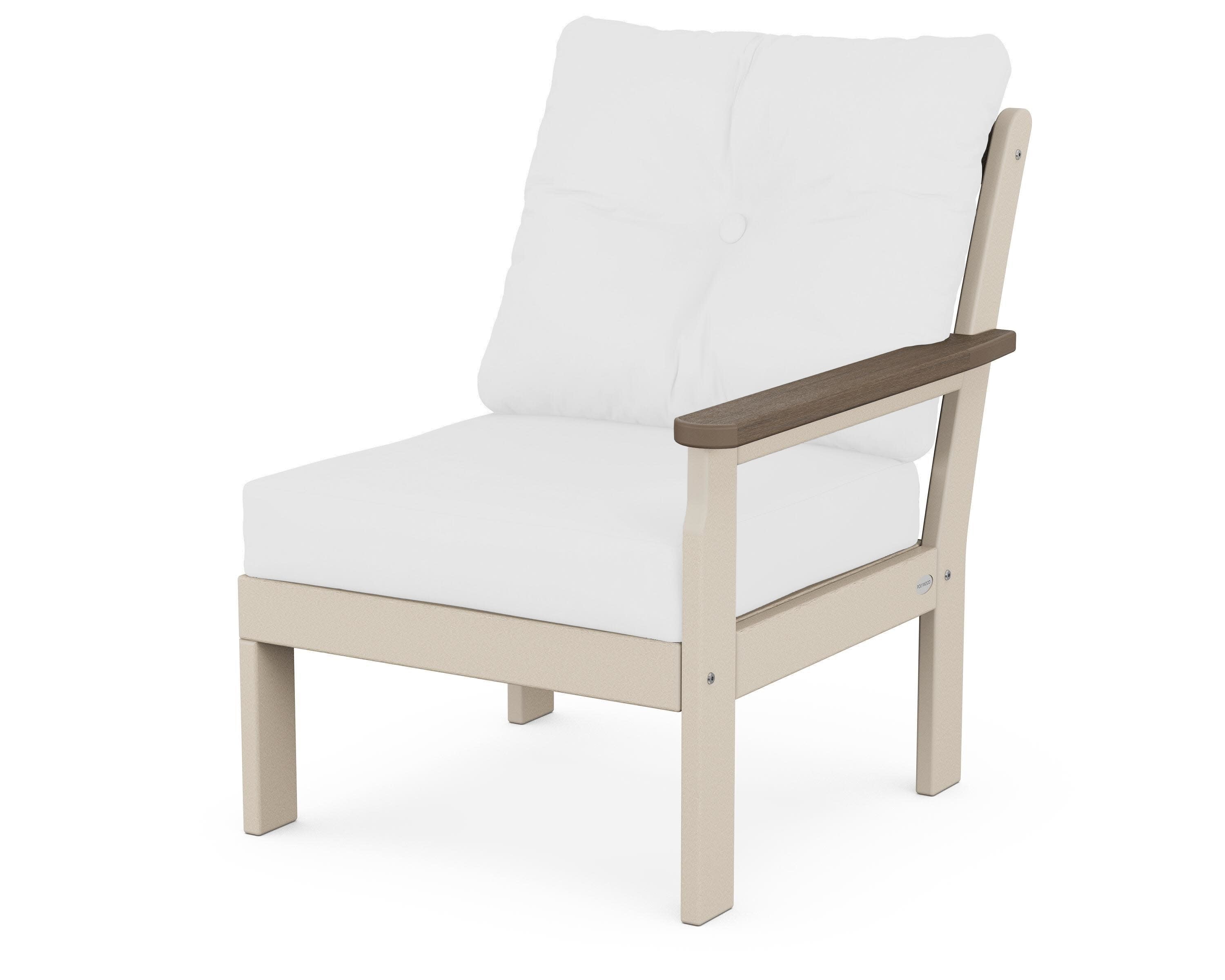 Vineyard Modular Right Arm Chair in Sand / Kona / Natural