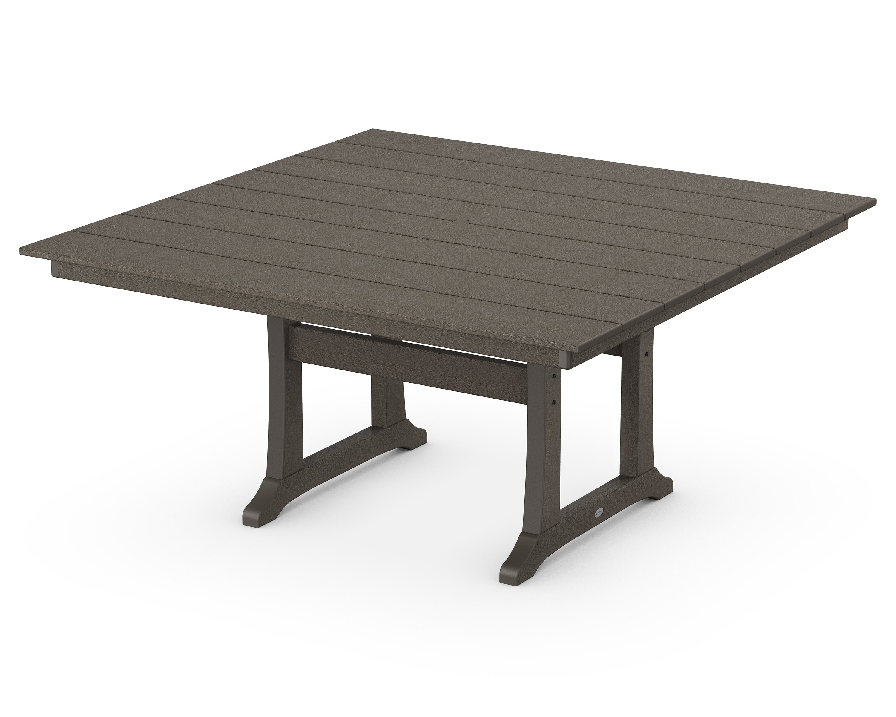 Farmhouse Trestle 59" Dining Table in Vintage Coffee