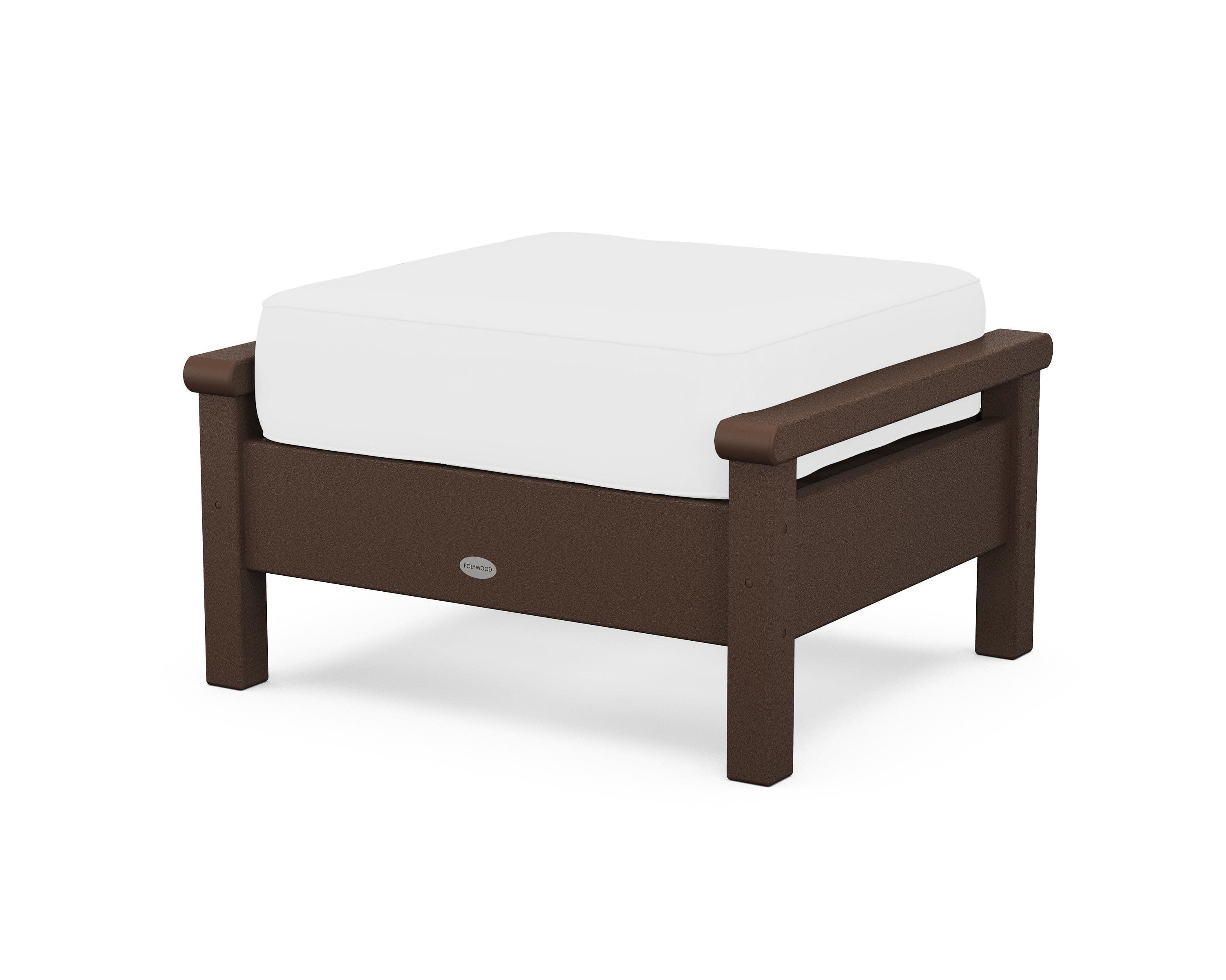 Harbour Deep Seating Ottoman in Mahogany / Natural