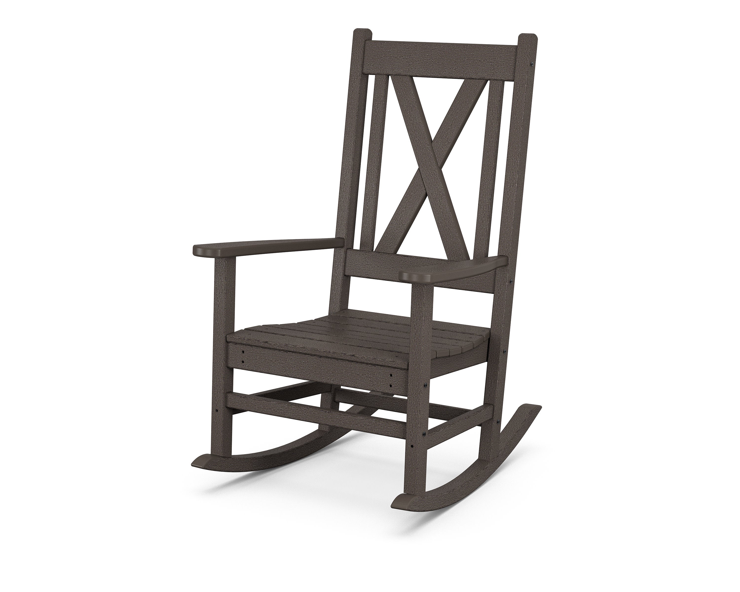 Braxton Porch Rocking Chair in Vintage Coffee