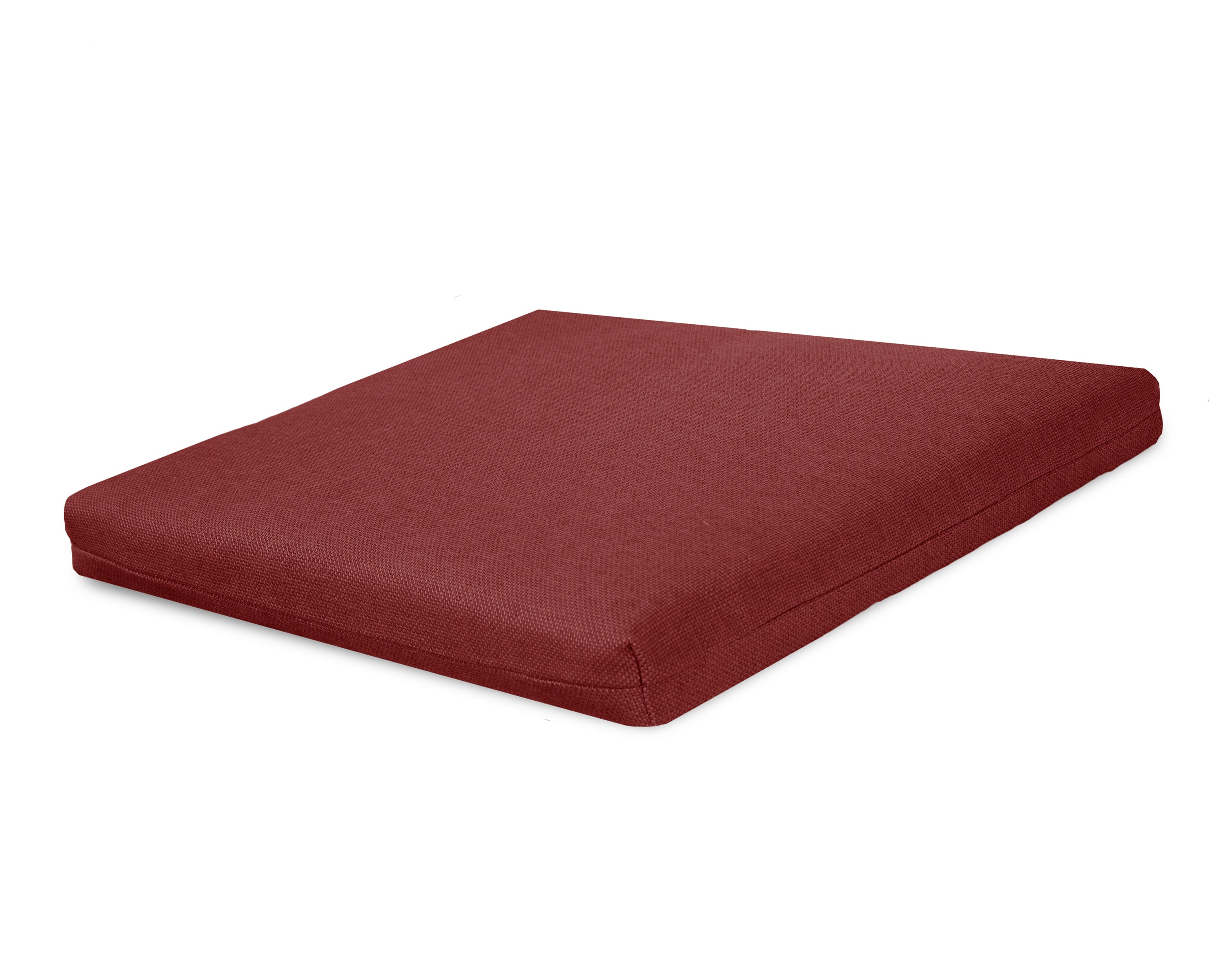 Seat Cushion - 17"D x 17.5"W x 2.5"H in Essential Garnet