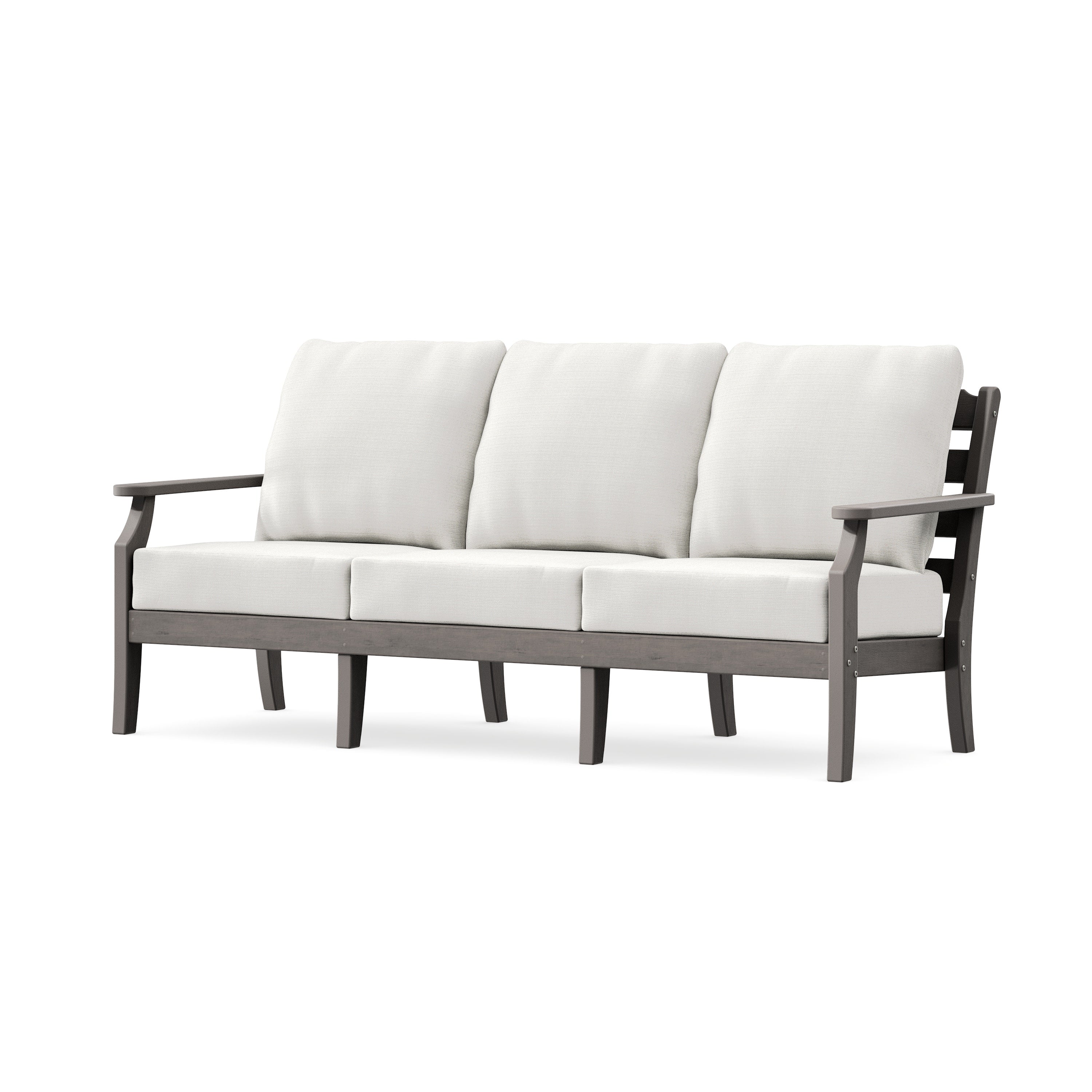 Savannah Deep Seating Sofa in Driftwood / Natural Linen