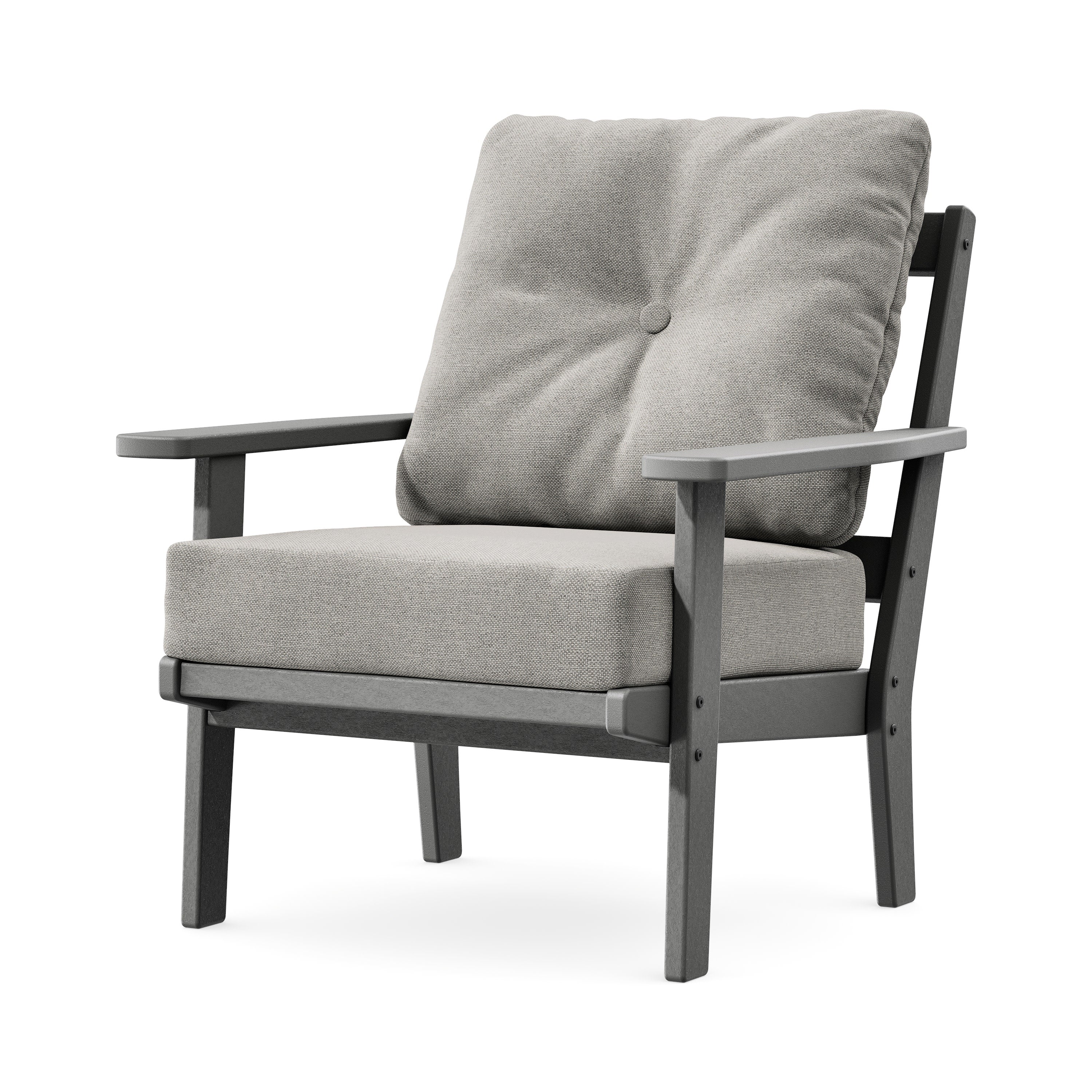 Prairie Deep Seating Chair in Slate Grey / Weathered Tweed