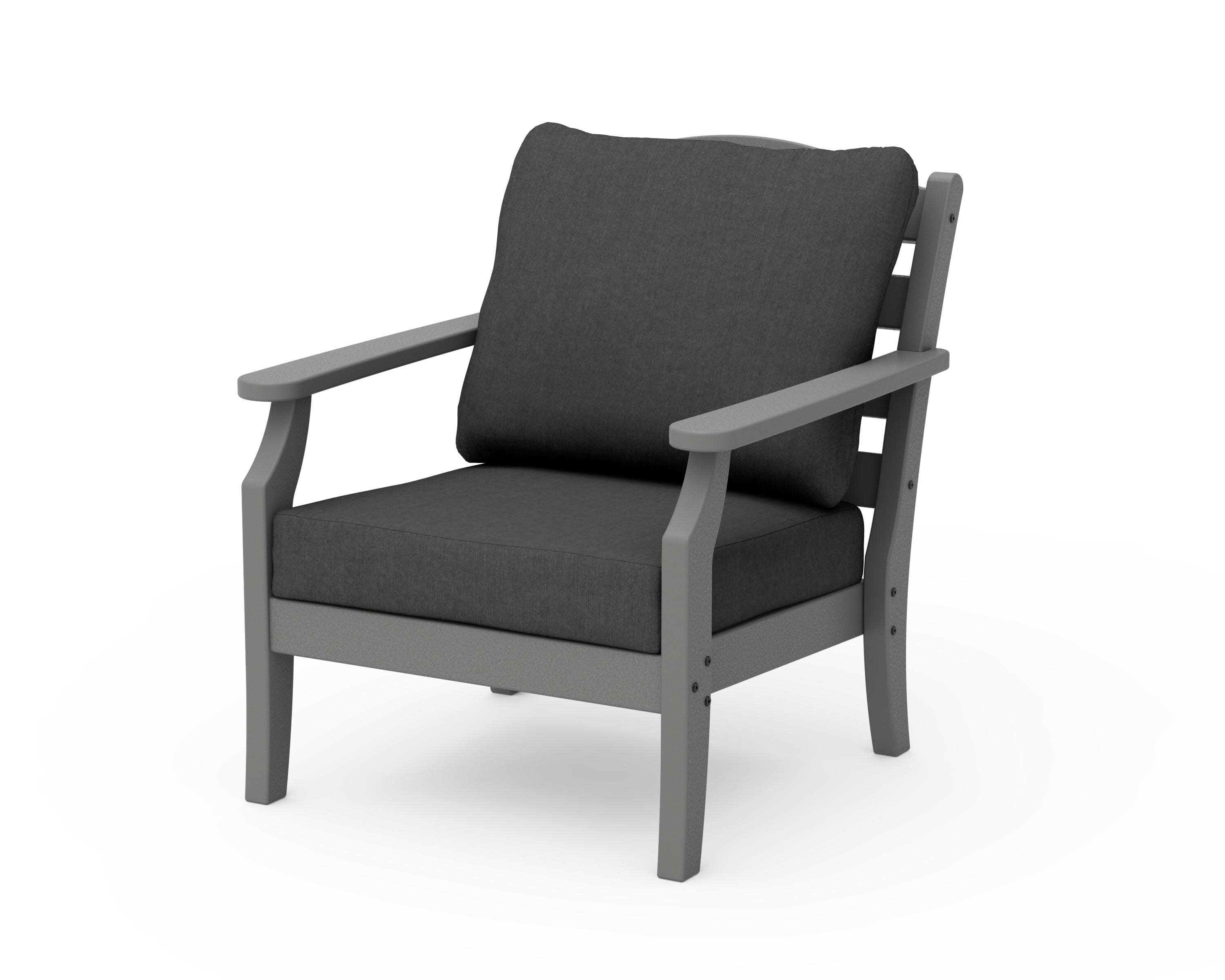 Savannah Deep Seating Chair in Slate Grey / Spectrum Carbon
