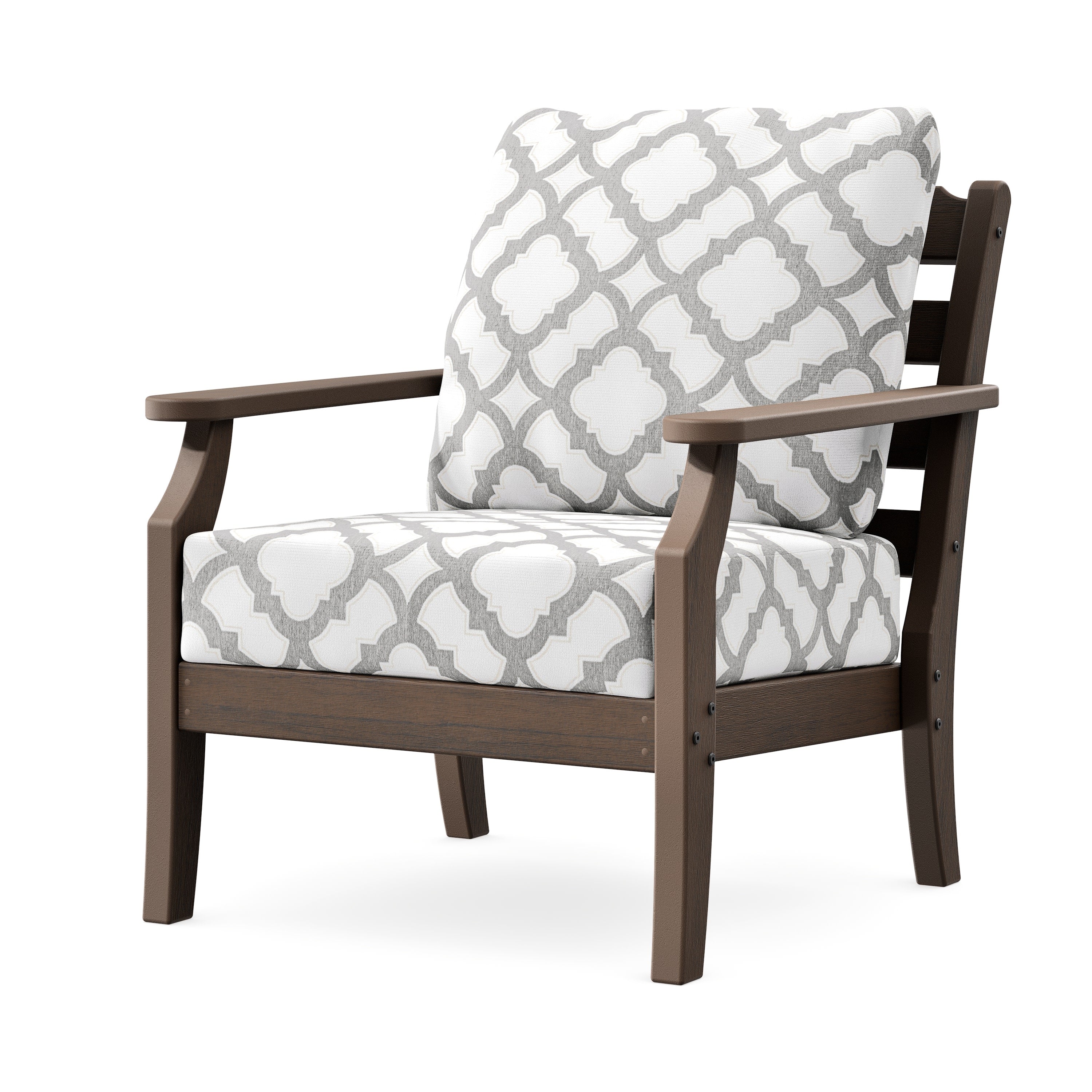 Savannah Deep Seating Chair in Kona / Trellis Grey Mist