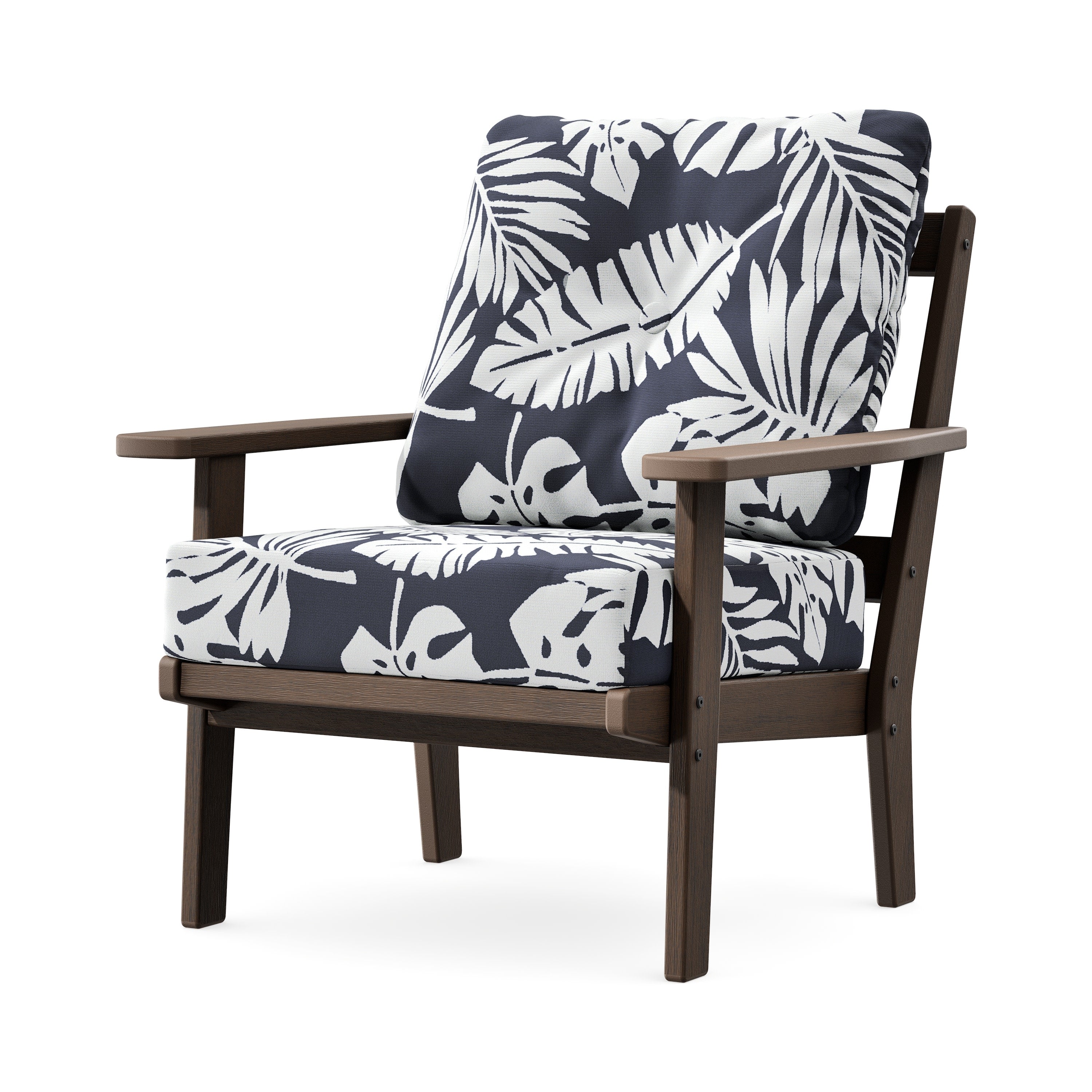 Prairie Deep Seating Chair in Kona / Leaf Navy