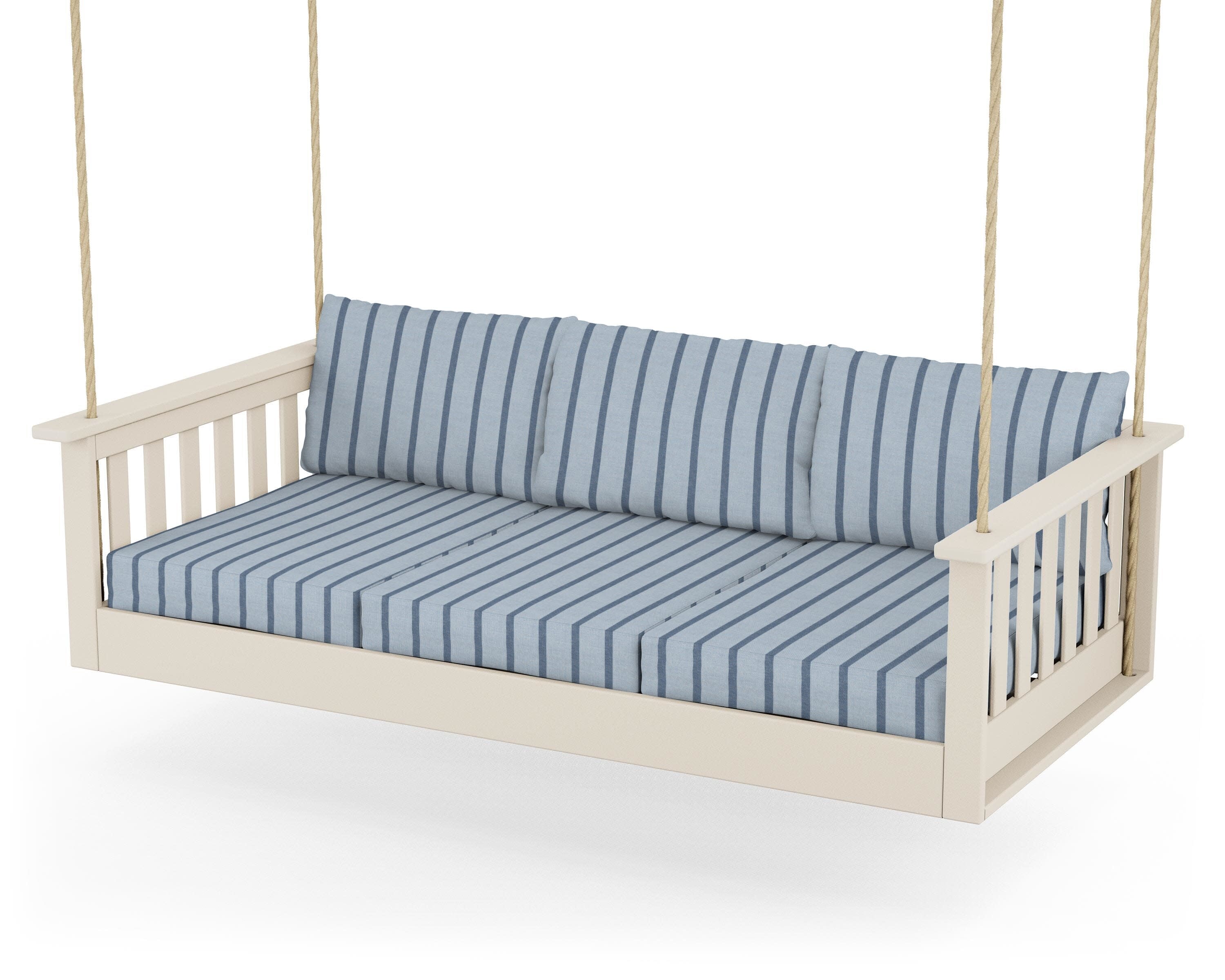 Vineyard Daybed Swing in Sand / Unwind Sky