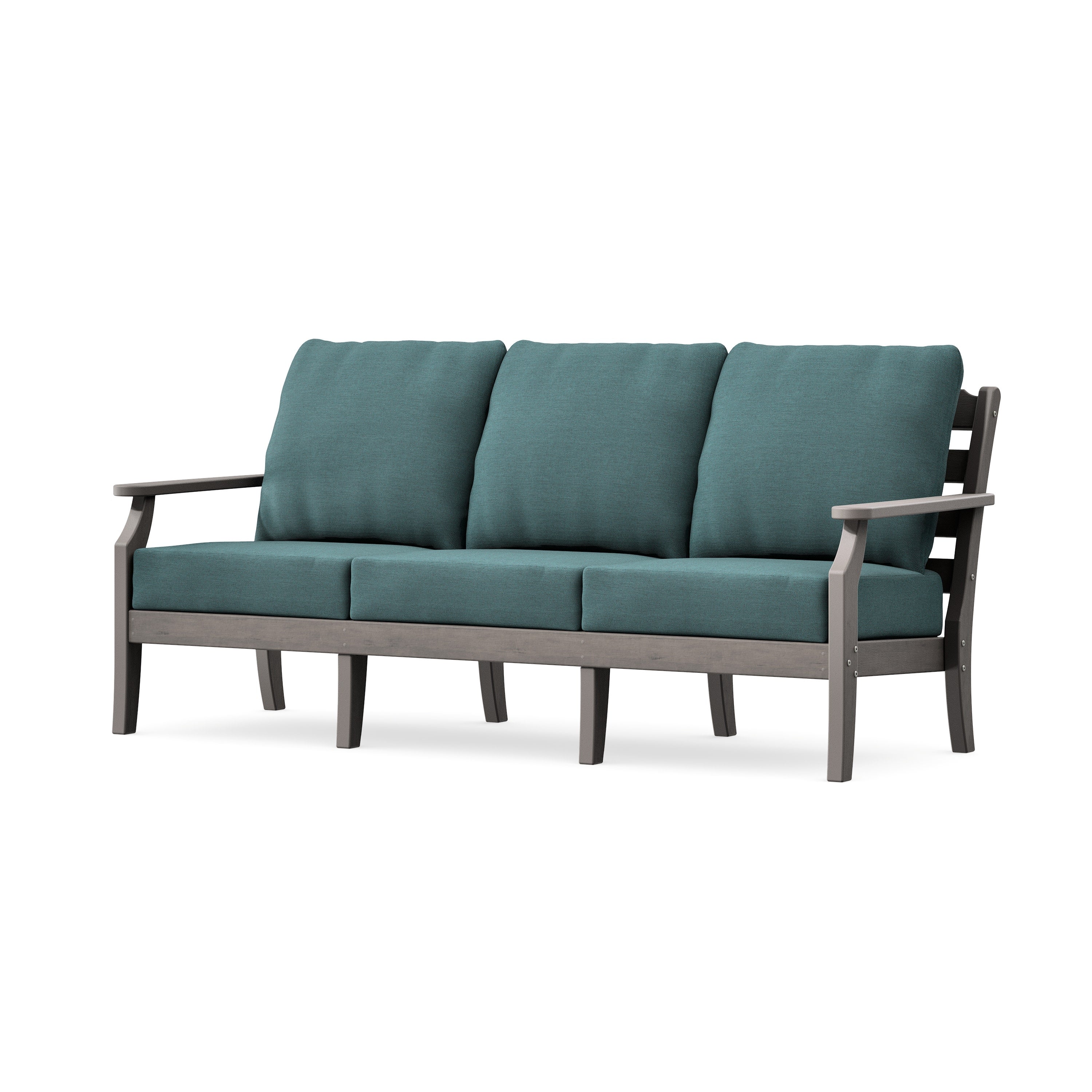Savannah Deep Seating Sofa in Driftwood / Ocean Teal