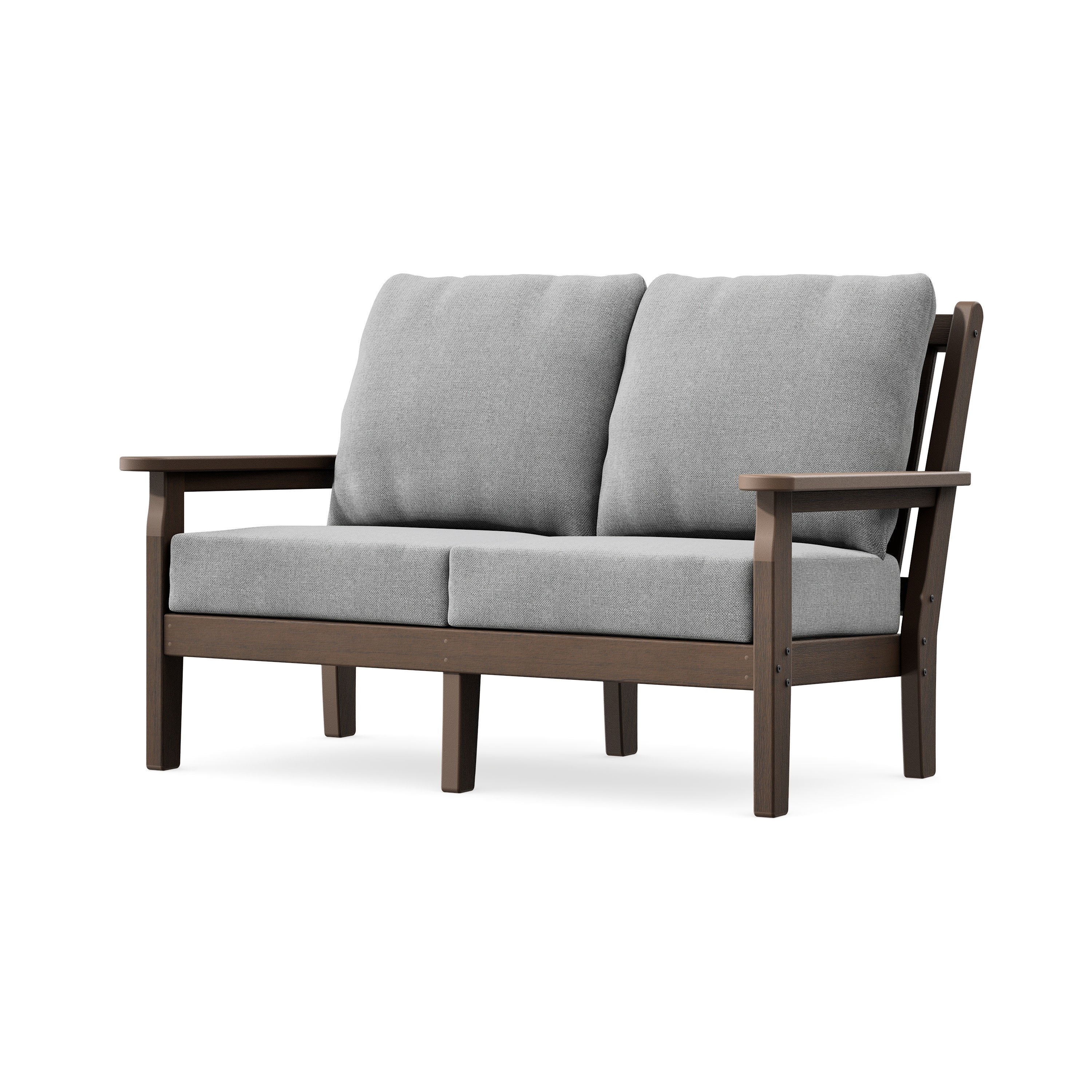 Chippendale Deep Seating Loveseat in Kona / Grey Mist