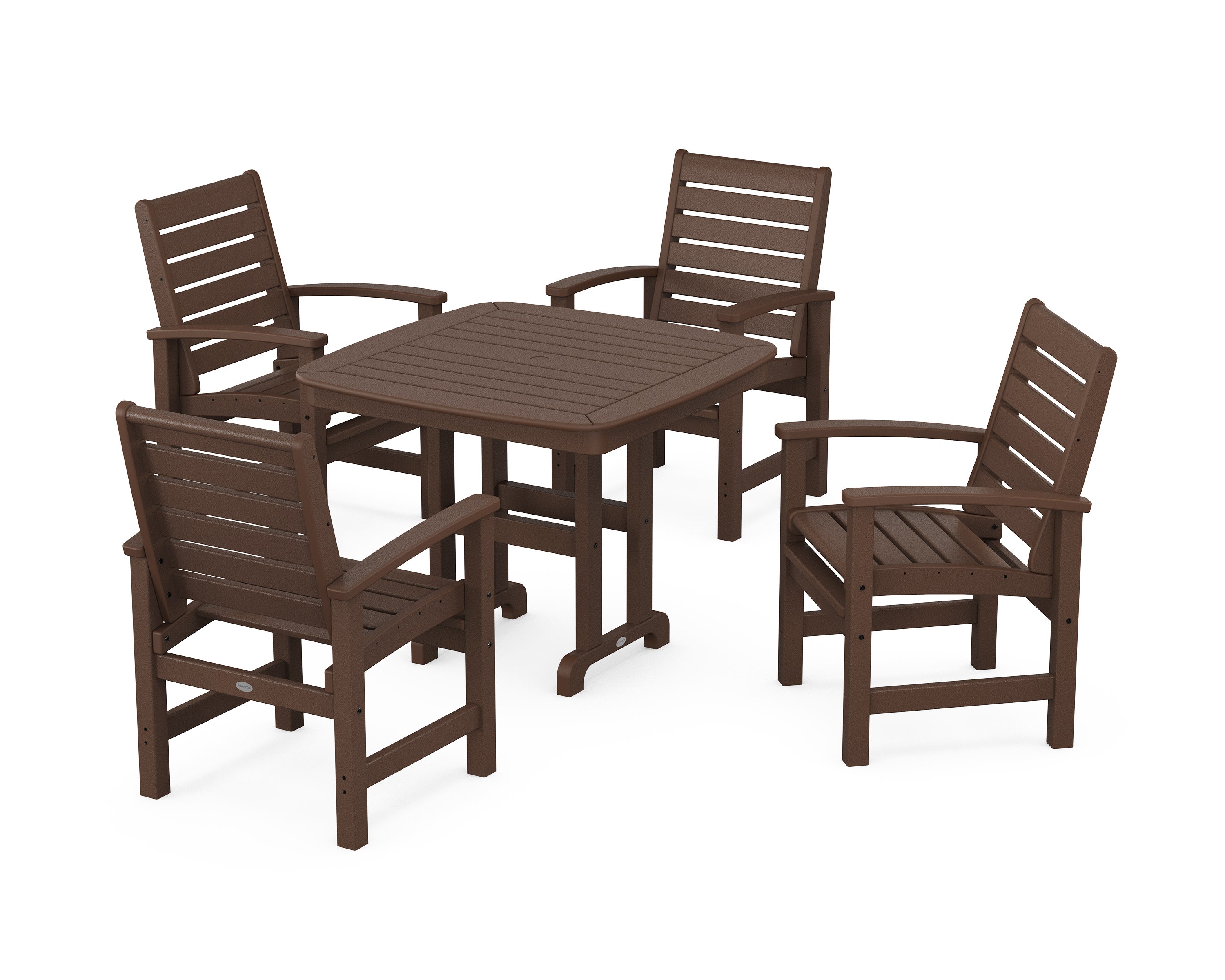 Signature 5-Piece Dining Set in Mahogany