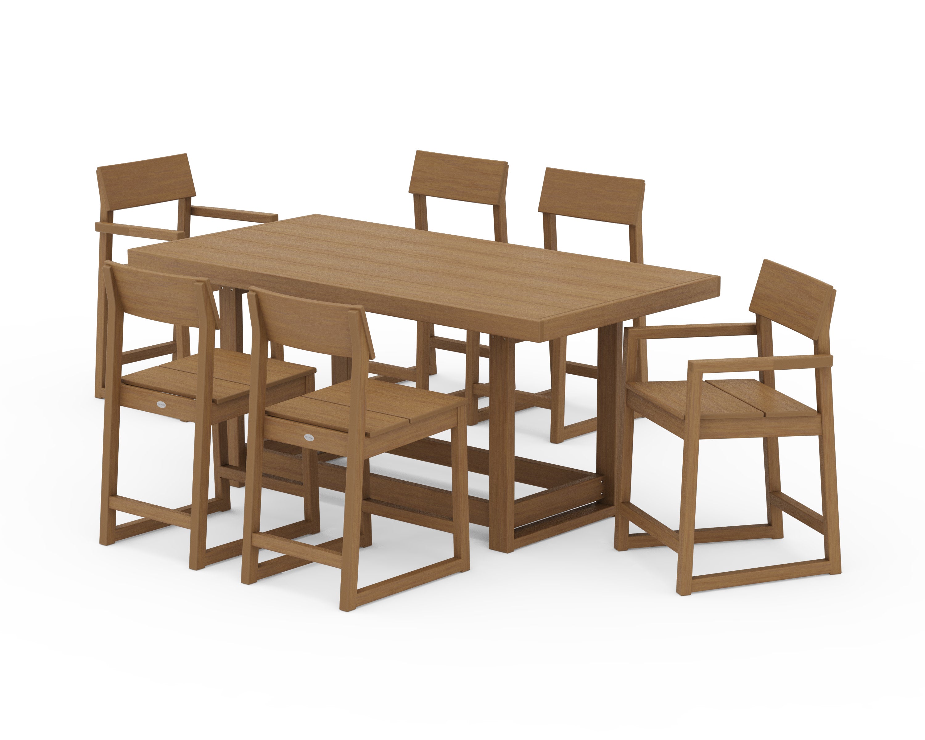 EDGE 7-Piece Counter Table Set in Natural