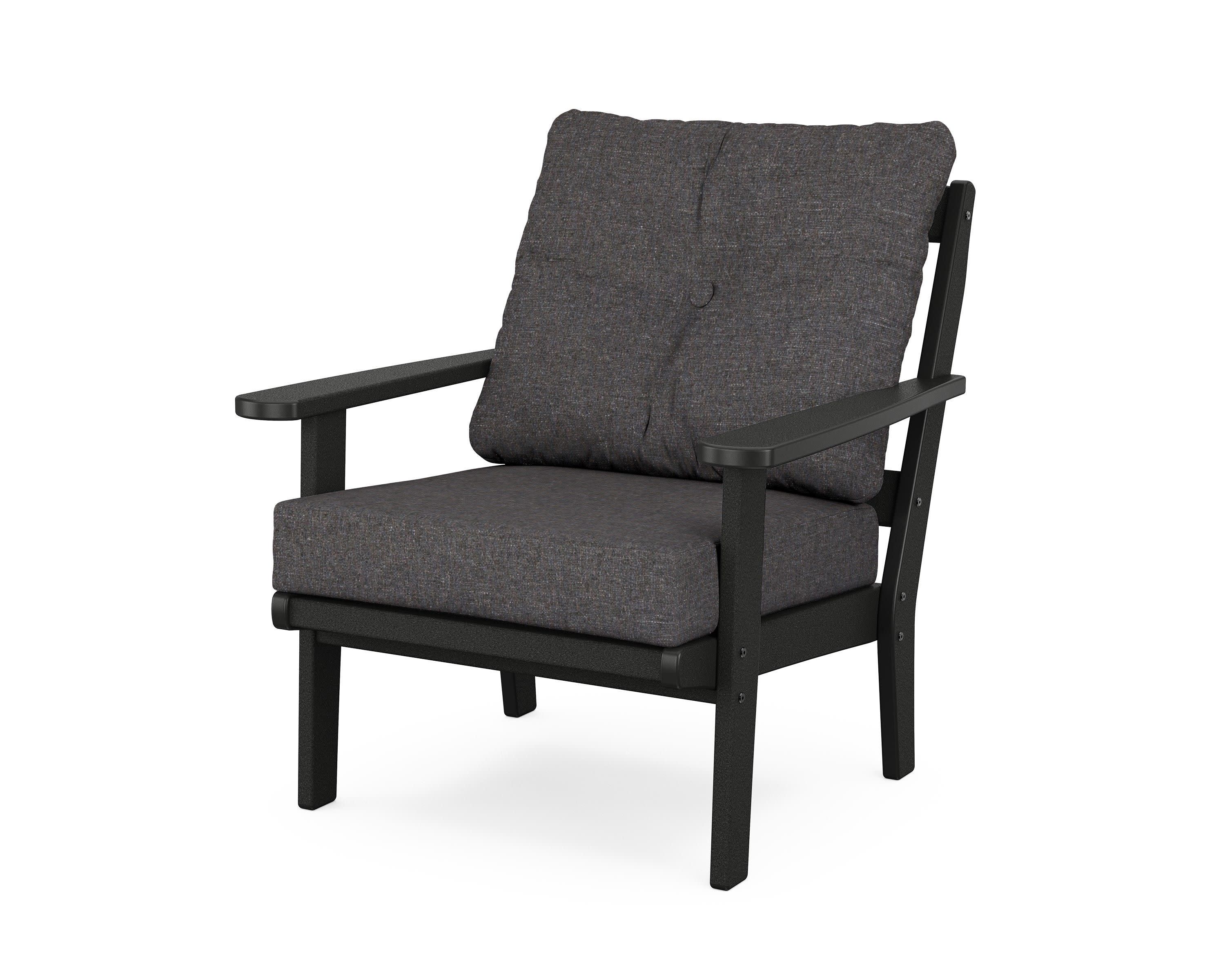 Mission Deep Seating Chair in Black / Ash Charcoal