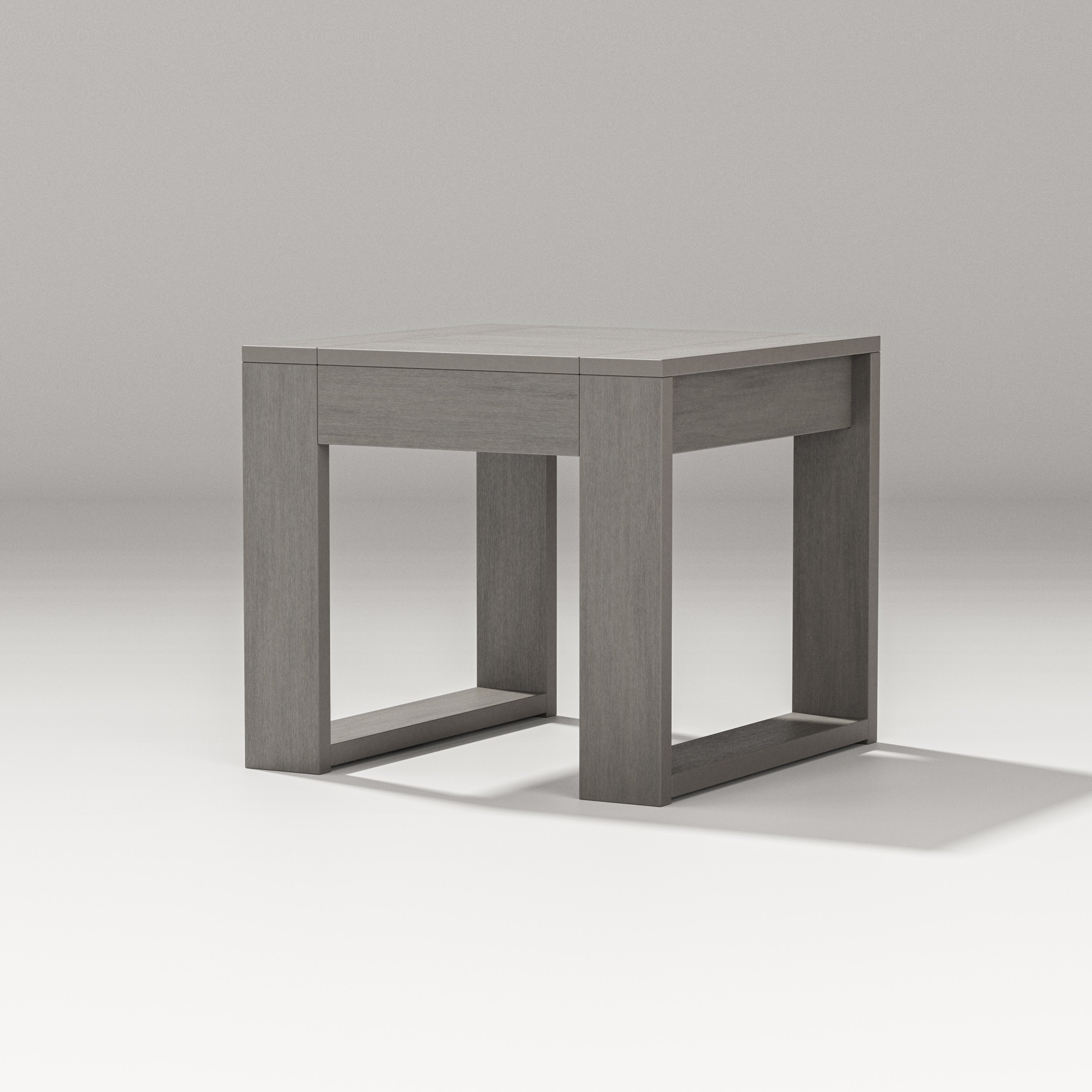 Latitude End Table in Driftwood