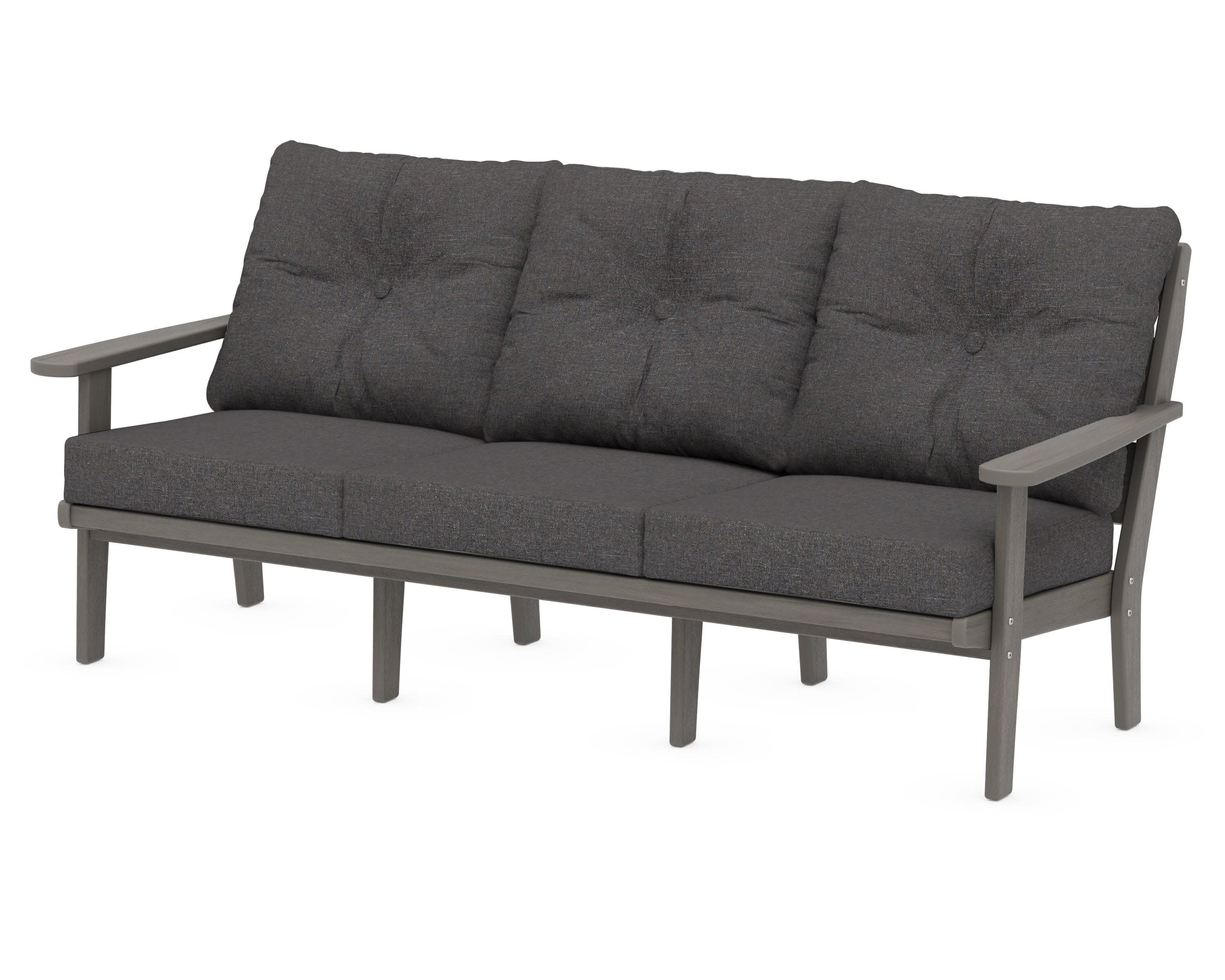 Lakeside Deep Seating Sofa in Driftwood / Ash Charcoal