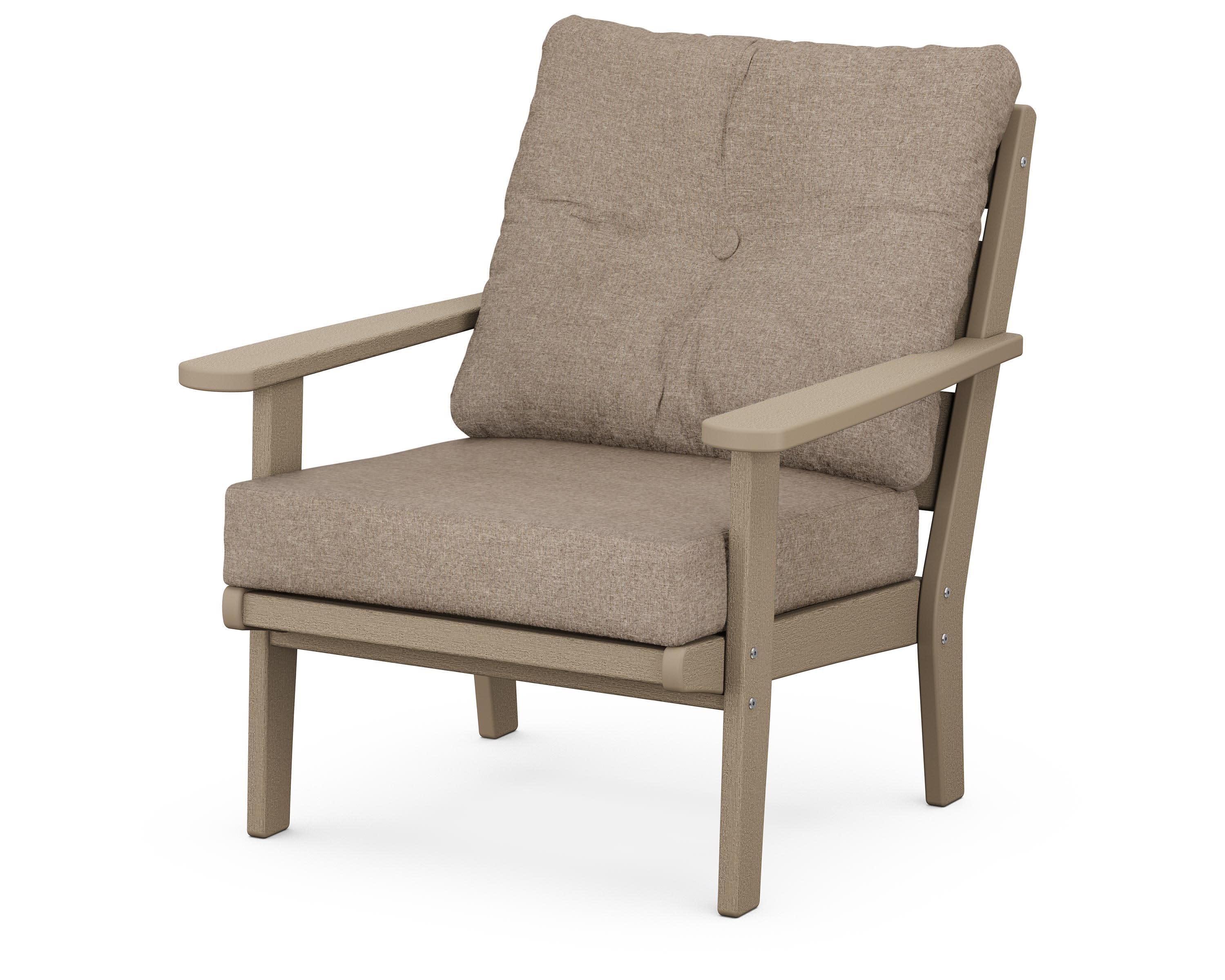 Lakeside Deep Seating Chair in Vintage Sahara / Spiced Burlap