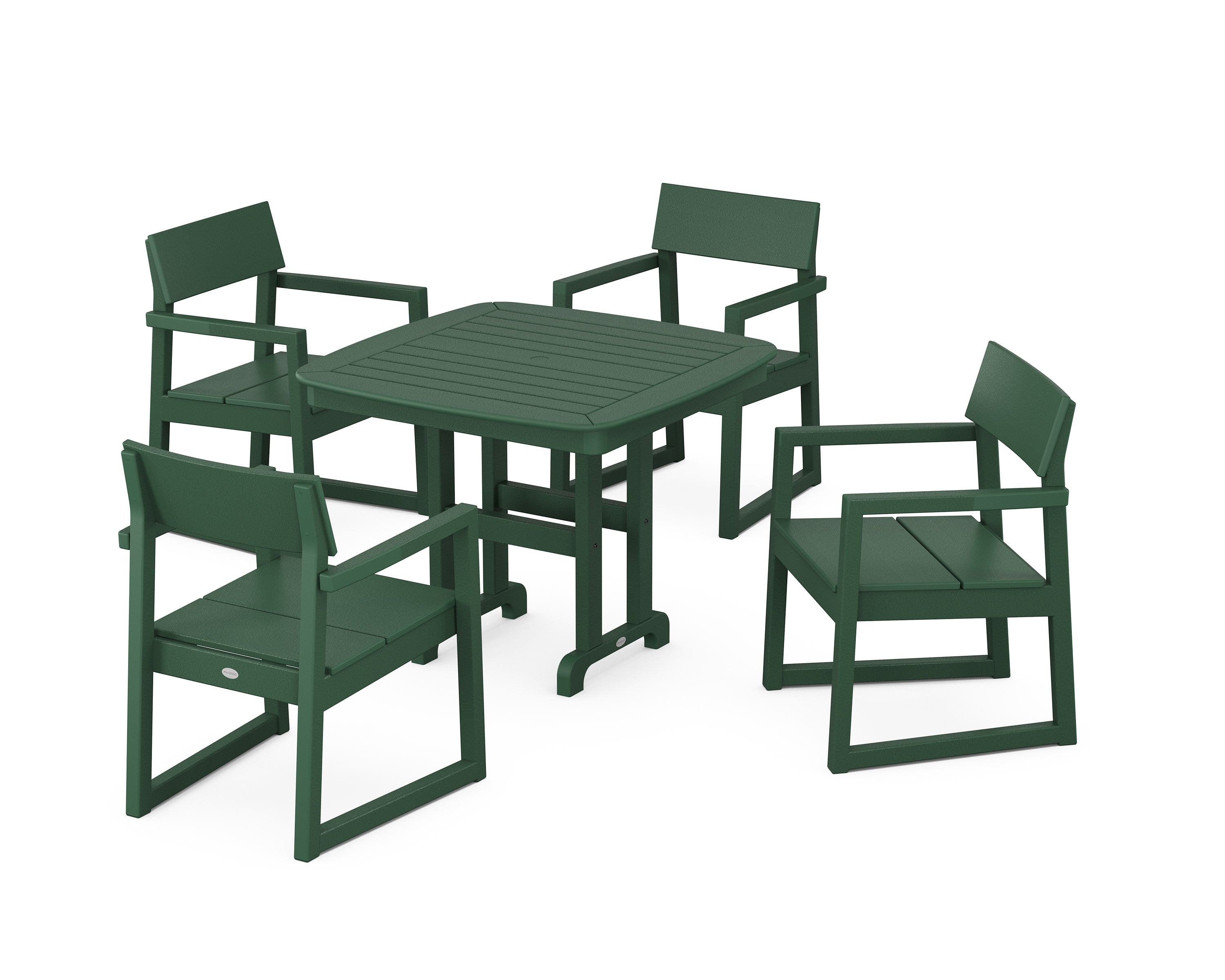 EDGE 5-Piece Dining Set in Green