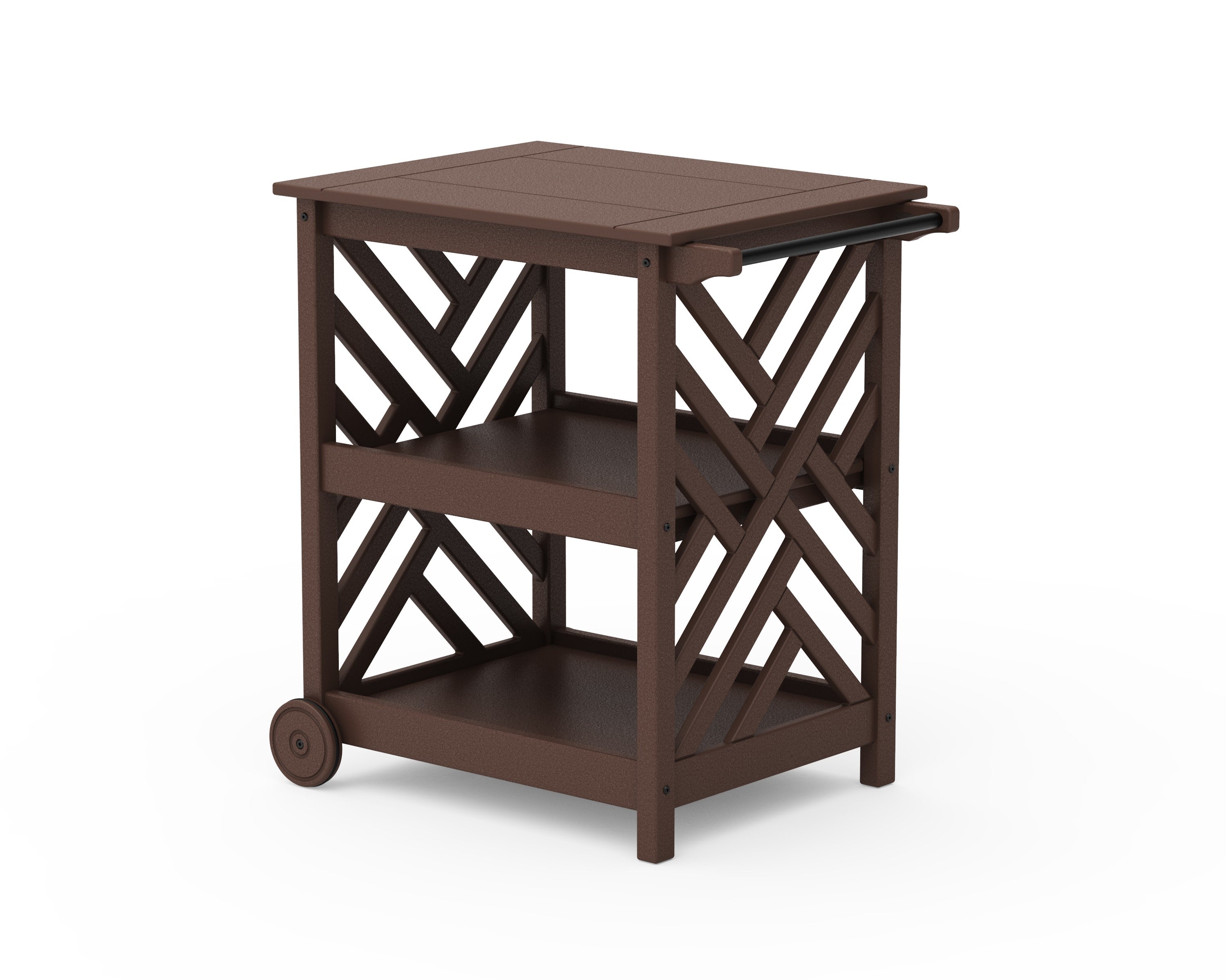 Chippendale Bar Cart in Mahogany