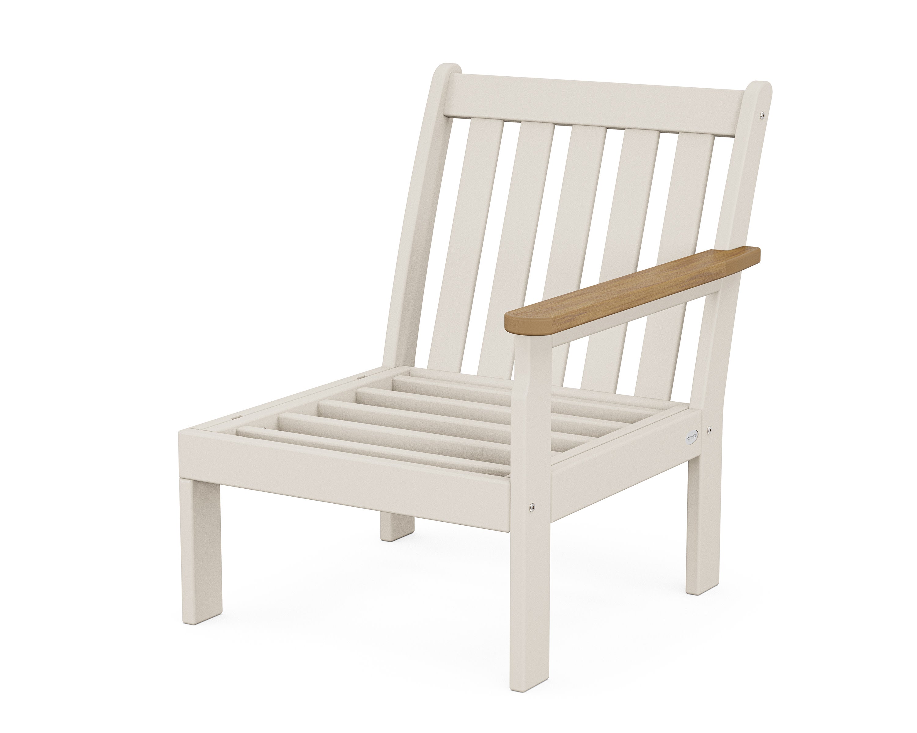 Vineyard Modular Right Arm Chair Frame in Sand / Natural