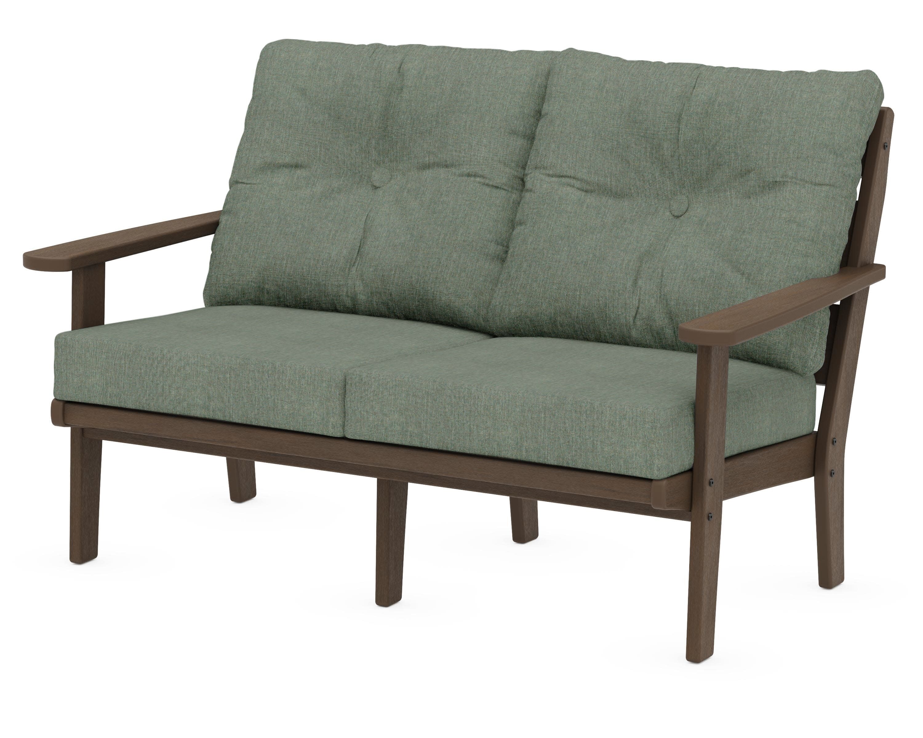 Lakeside Deep Seating Loveseat in Kona / Cast Sage