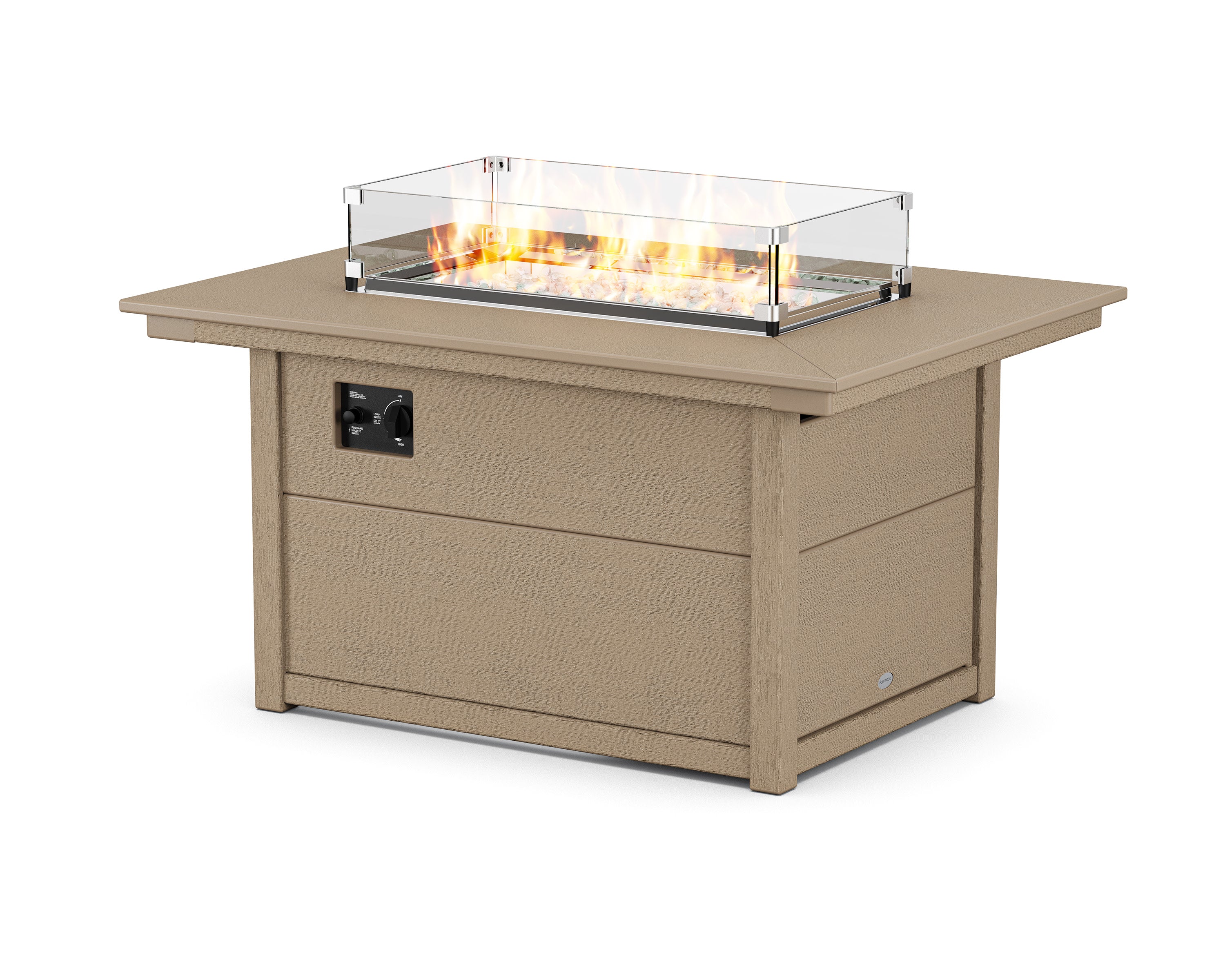 Rectangle 34" X 46" Fire Pit Table in Vintage Sahara