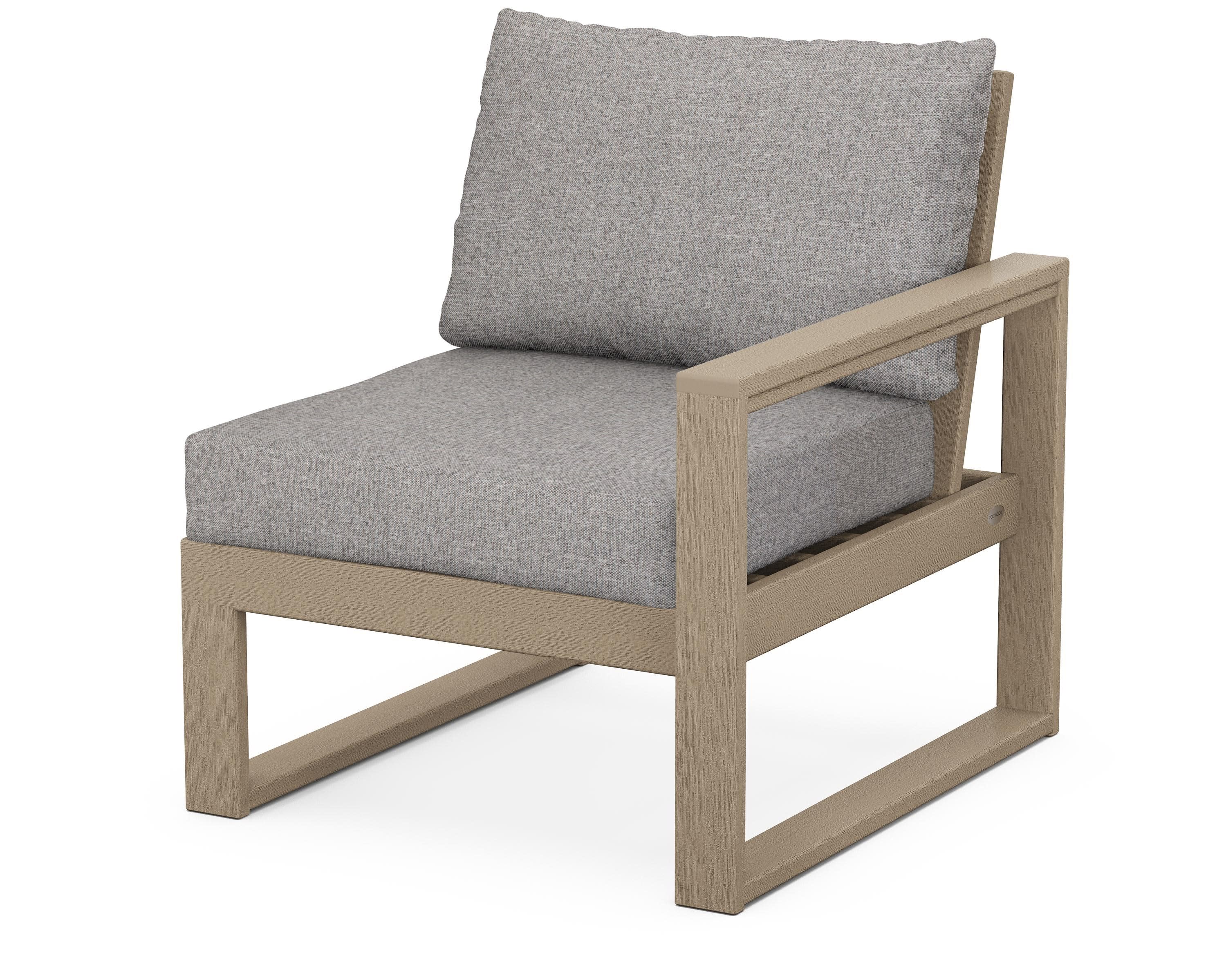 EDGE Modular Right Arm Chair in Vintage Sahara / Grey Mist
