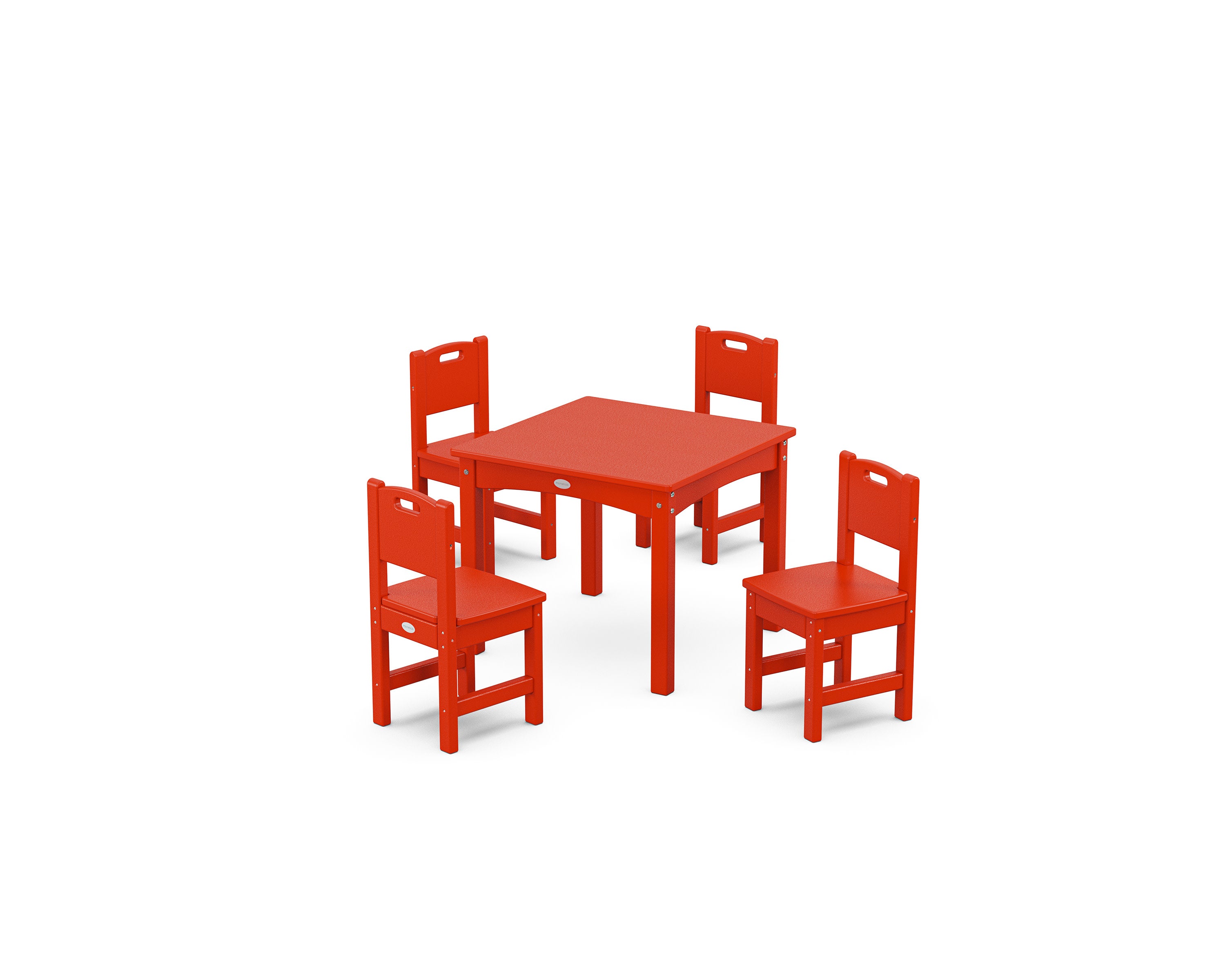 Toddler 5-Piece Dining Set in Sunset Red