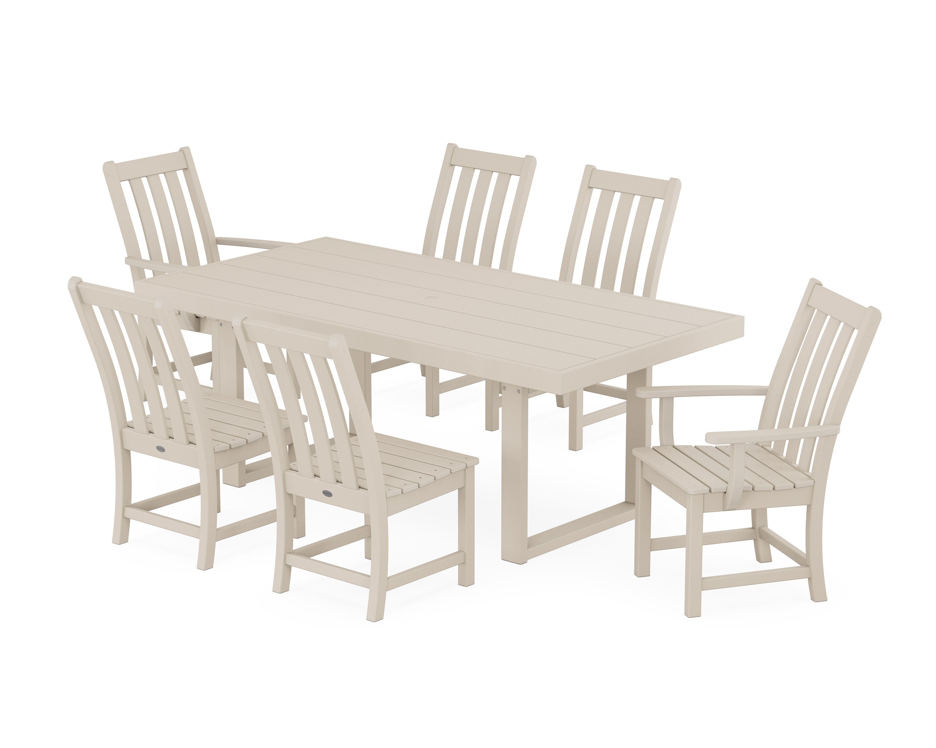 Vineyard 7-Piece Dining Set in Sand