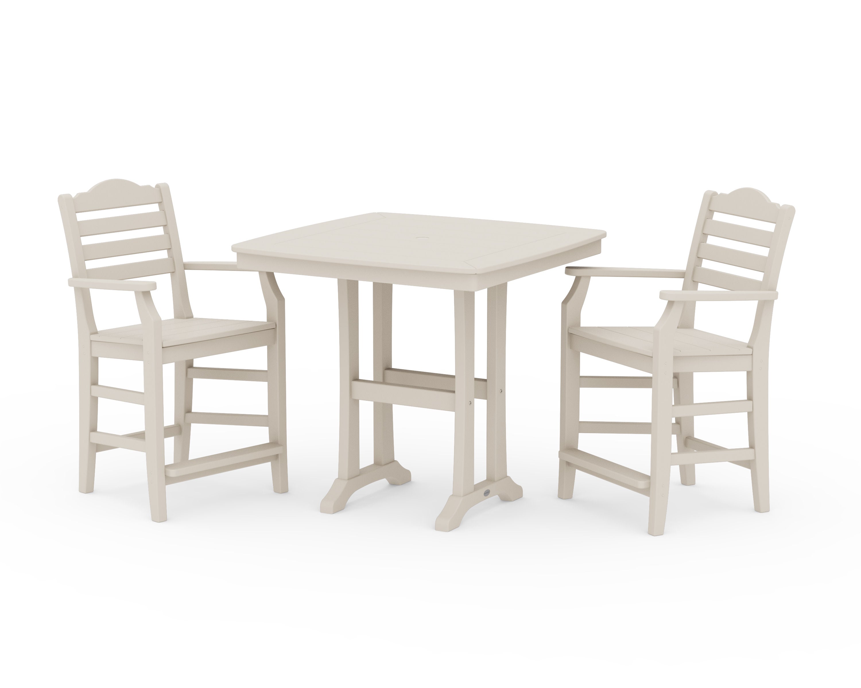 Savannah 3-Piece Counter Set with Trestle Legs in Sand