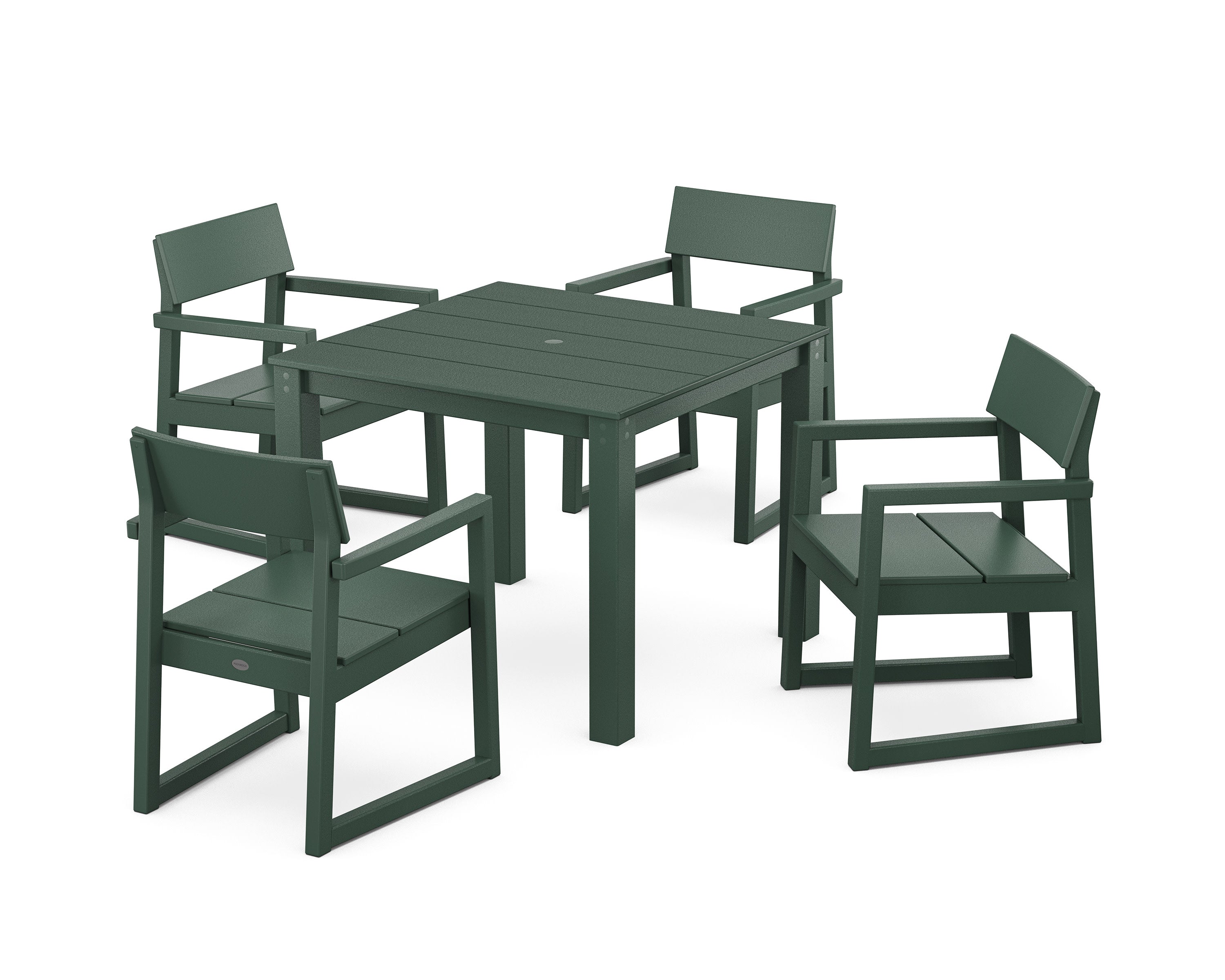 EDGE 5-Piece Parsons Dining Set in Green