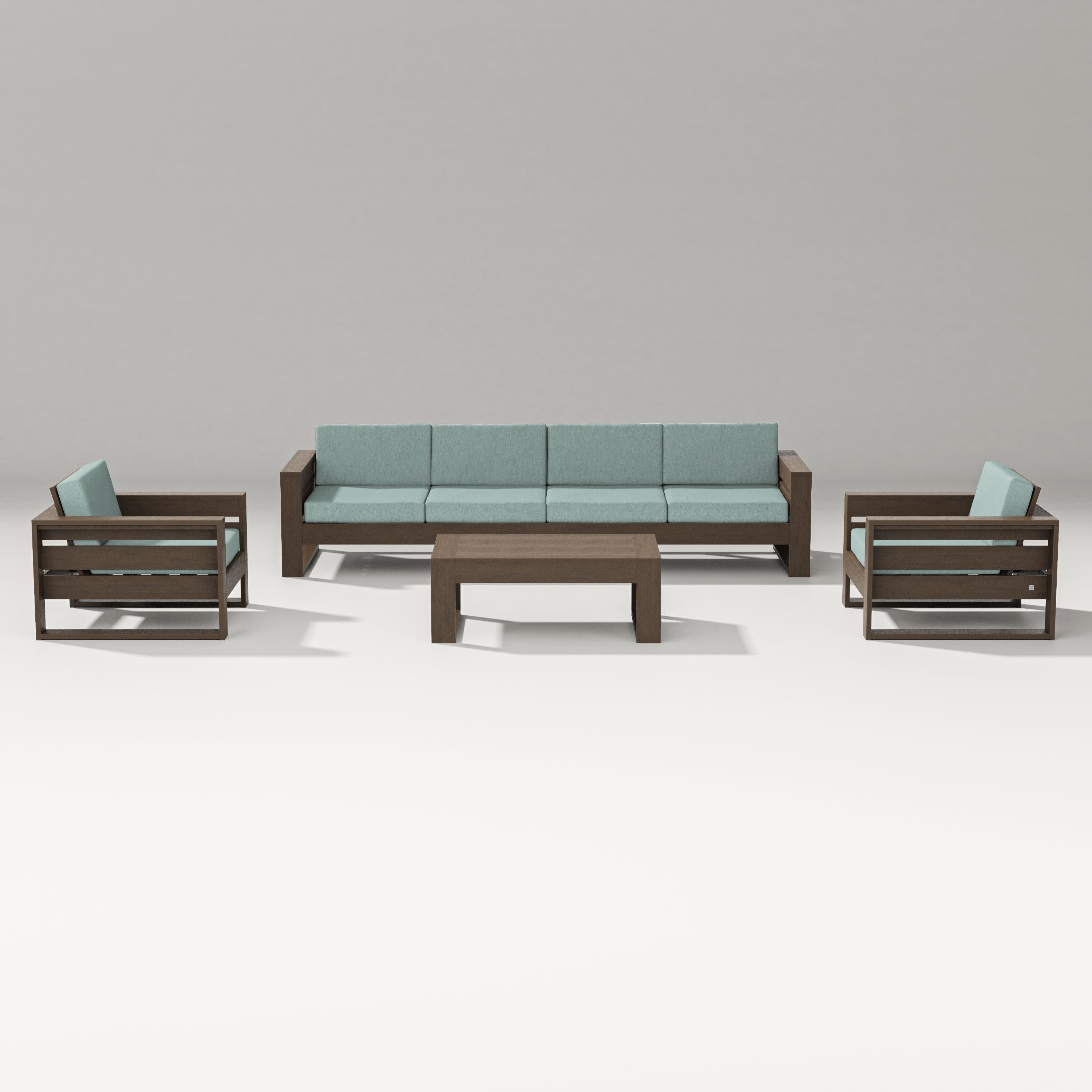 Latitude 5-Piece Lounge Sofa Set in Kona / Glacier Spa