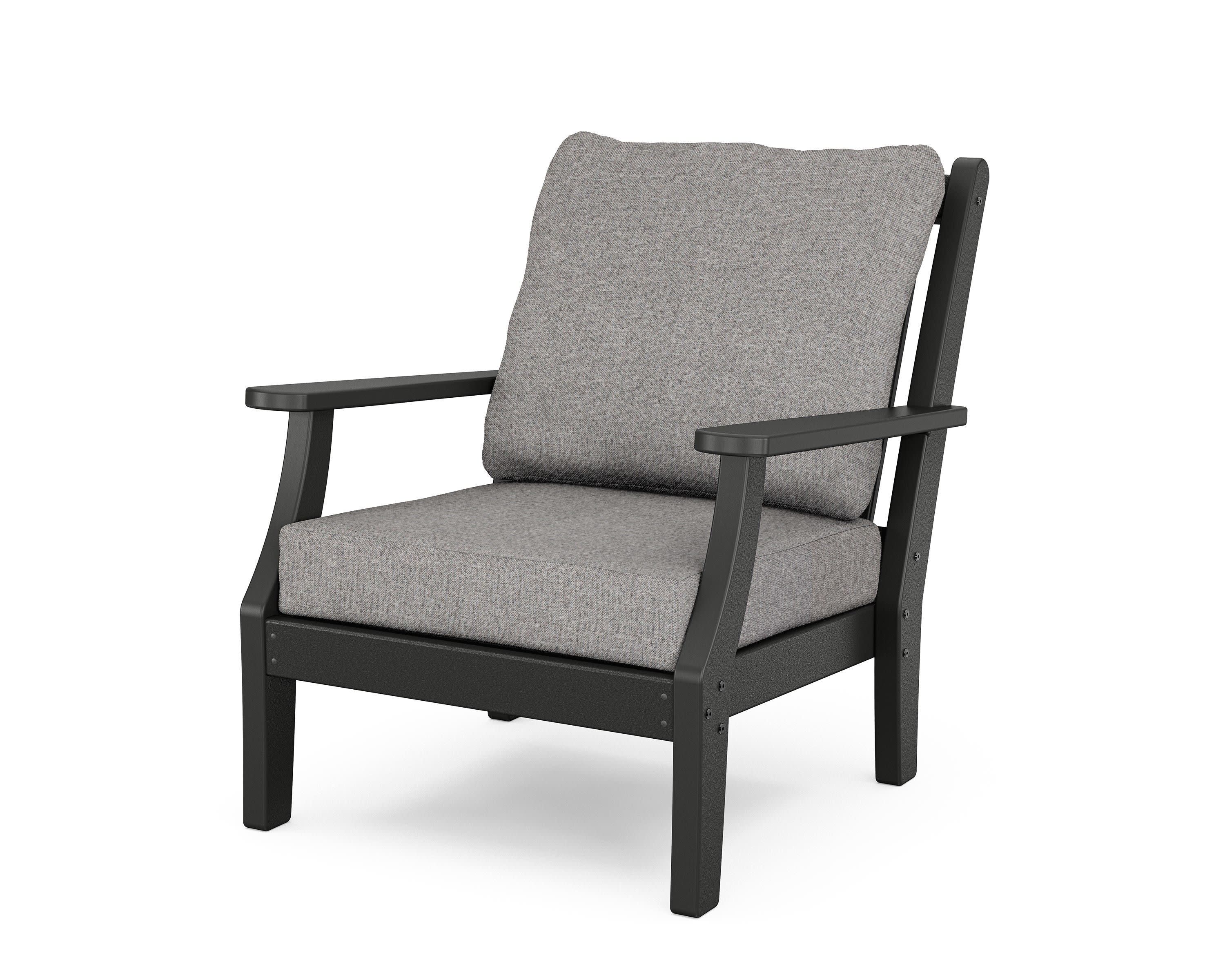 Wovendale Deep Seating Chair in Black / Grey Mist
