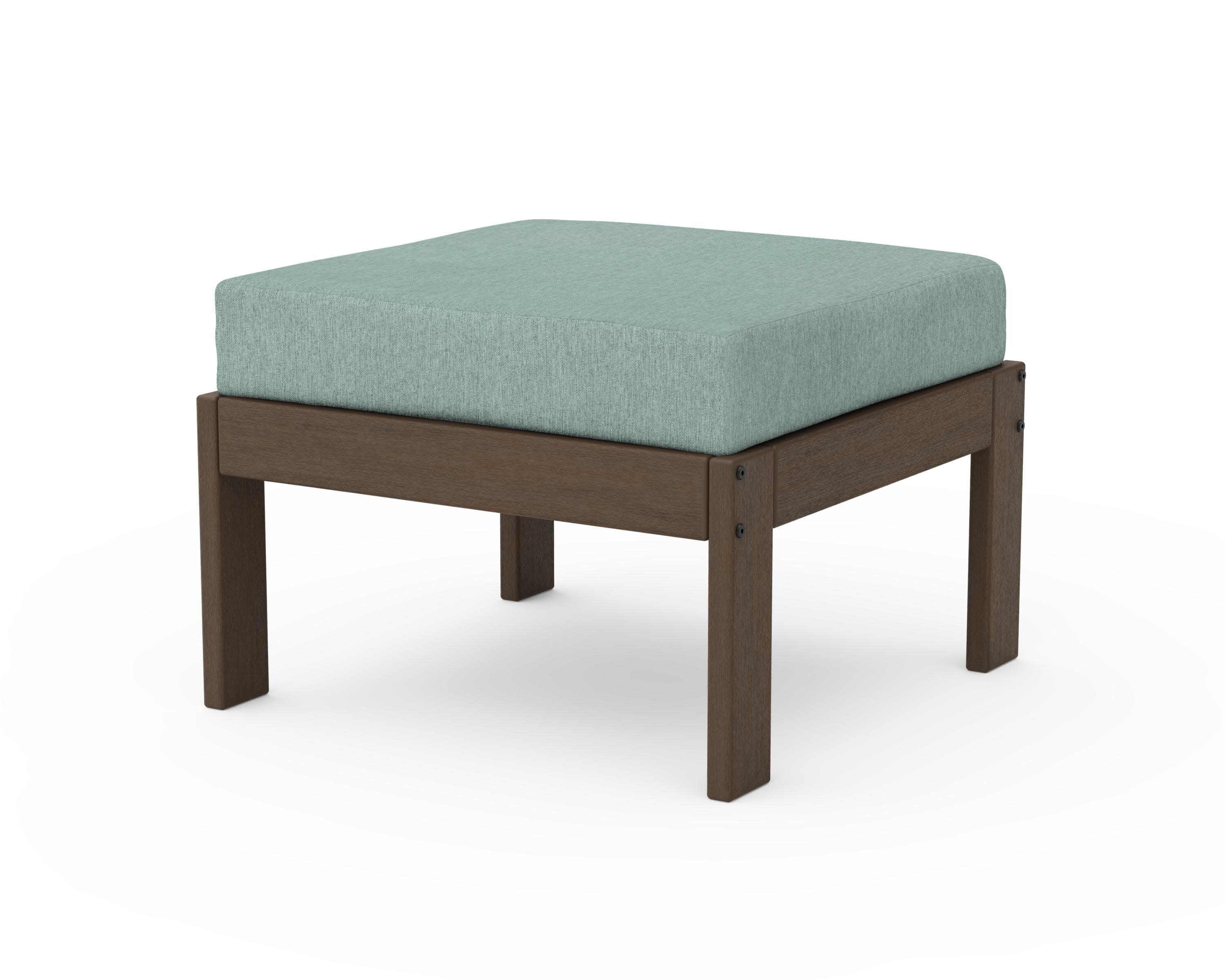 Vineyard Modular Ottoman in Kona / Glacier Spa