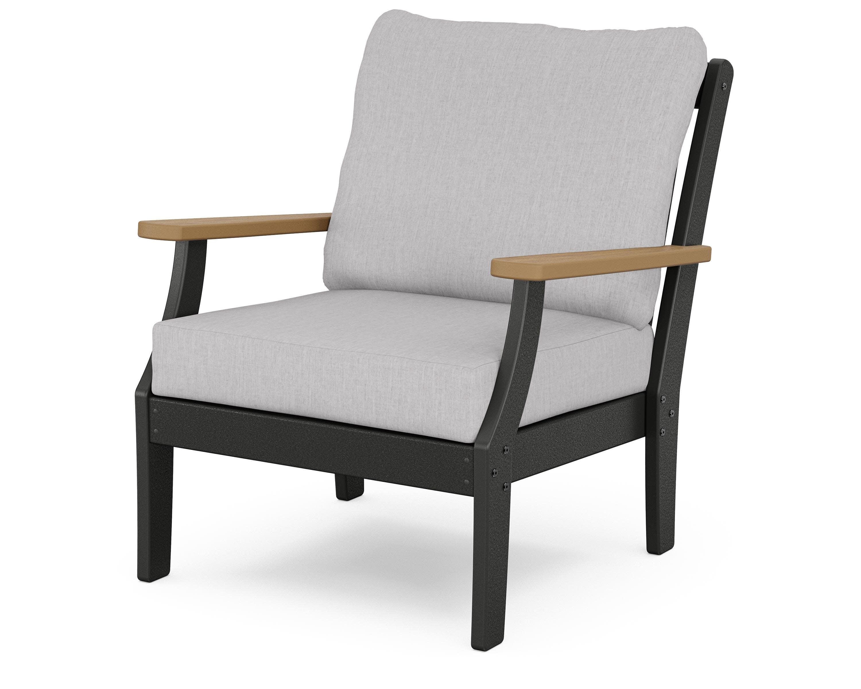 Braxton Deep Seating Chair in Black / Natural / Granite