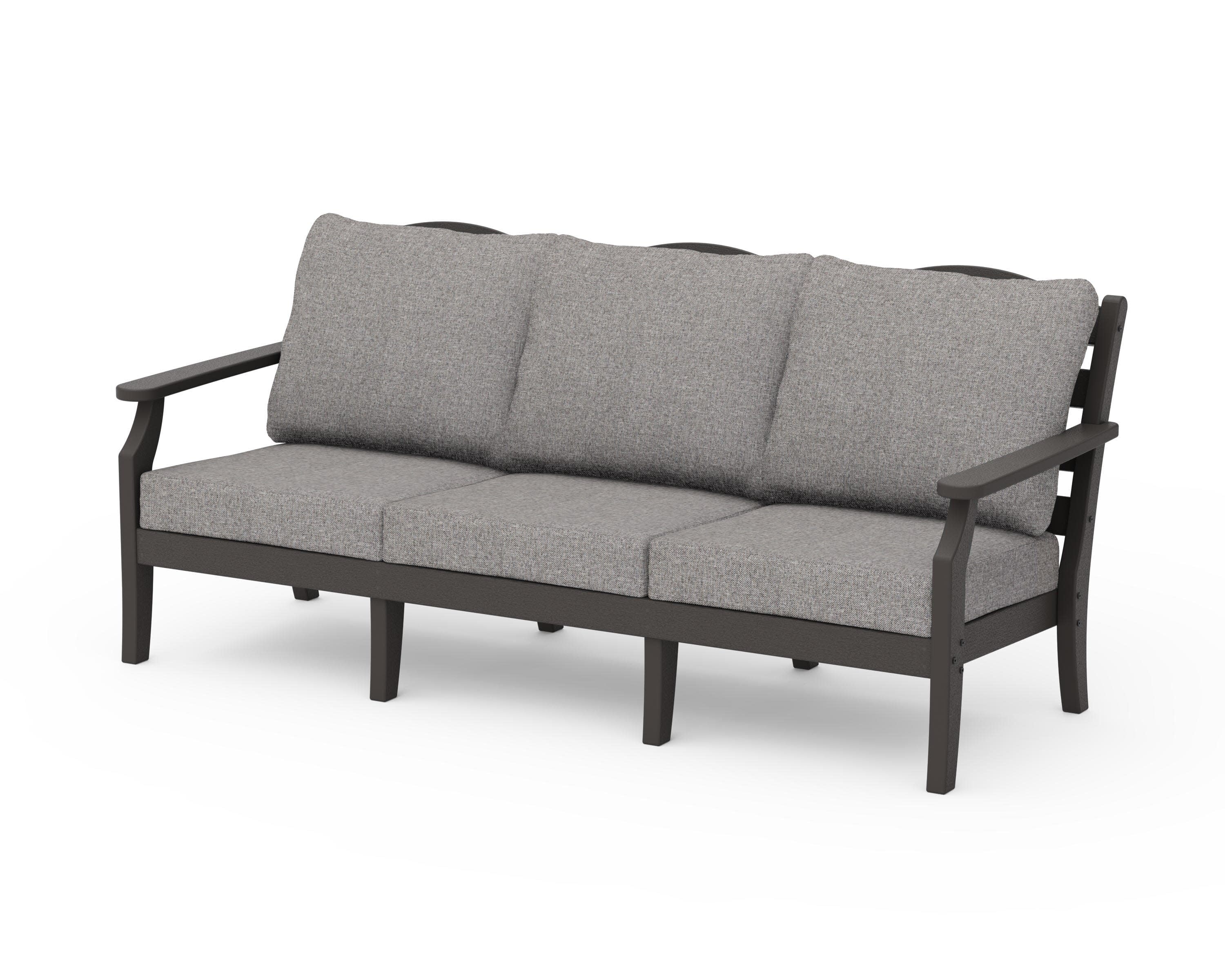 Savannah Deep Seating Sofa in Vintage Coffee / Grey Mist