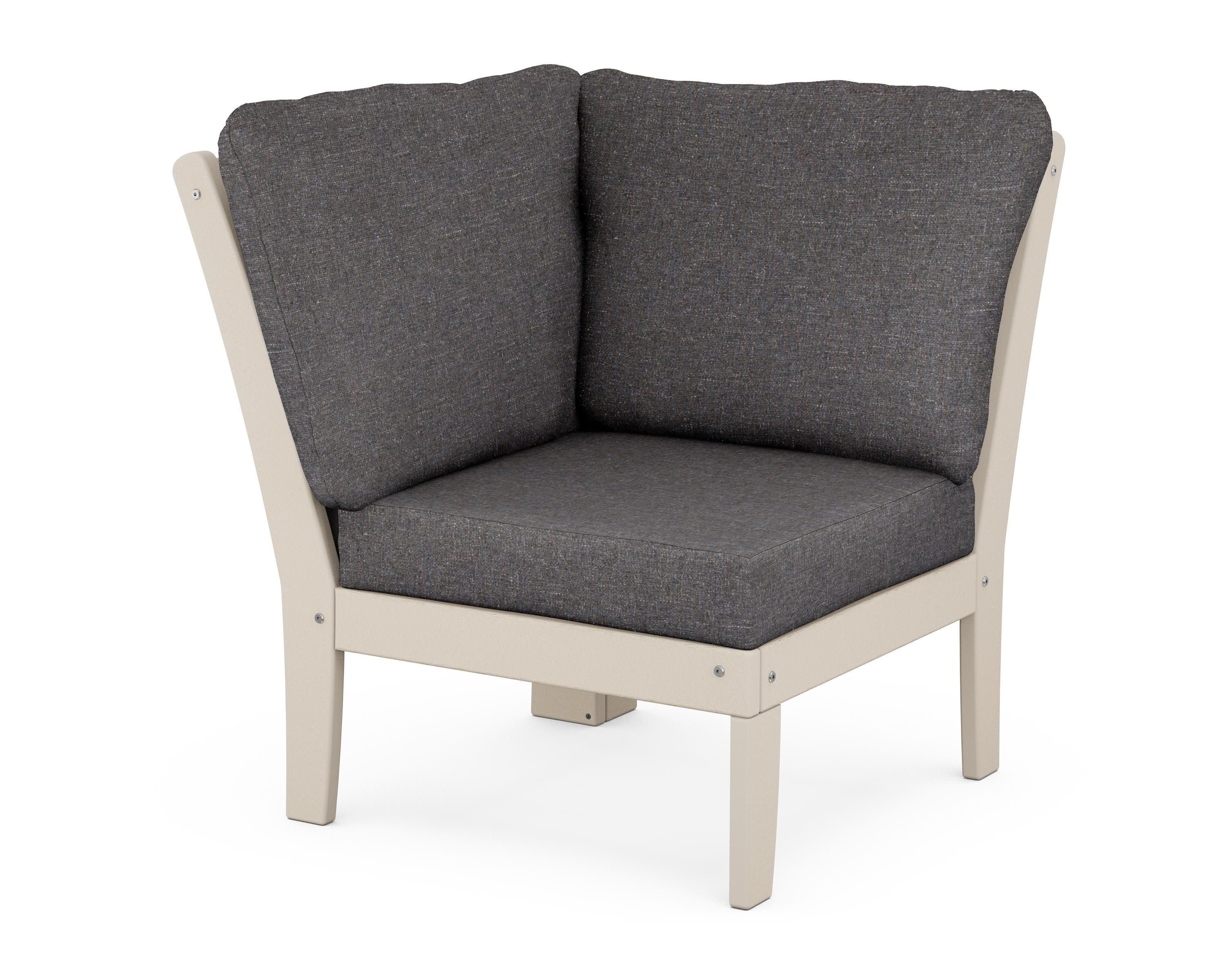 Braxton Modular Corner Chair in Sand / Ash Charcoal
