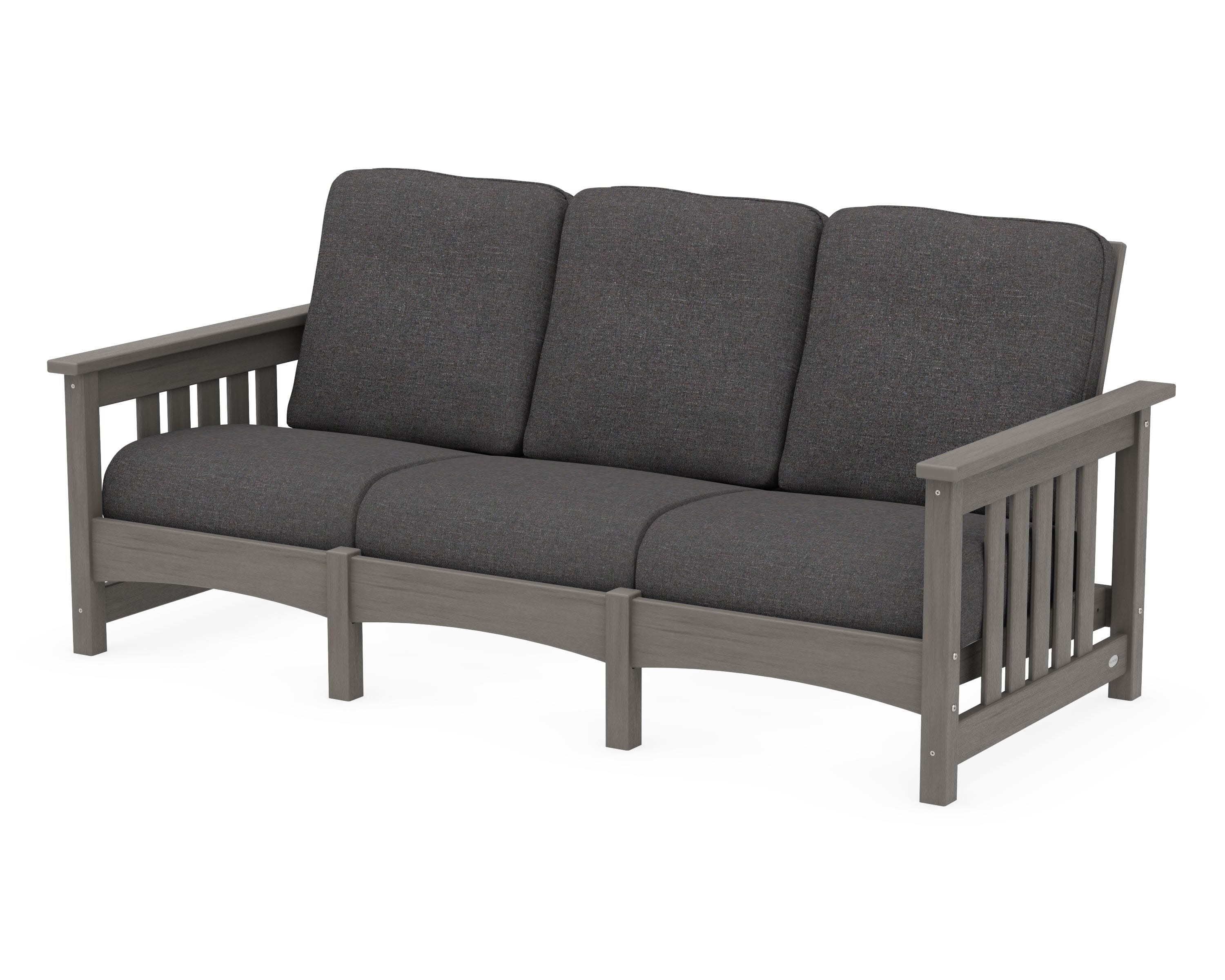 Club Mission Sofa in Driftwood / Ash Charcoal