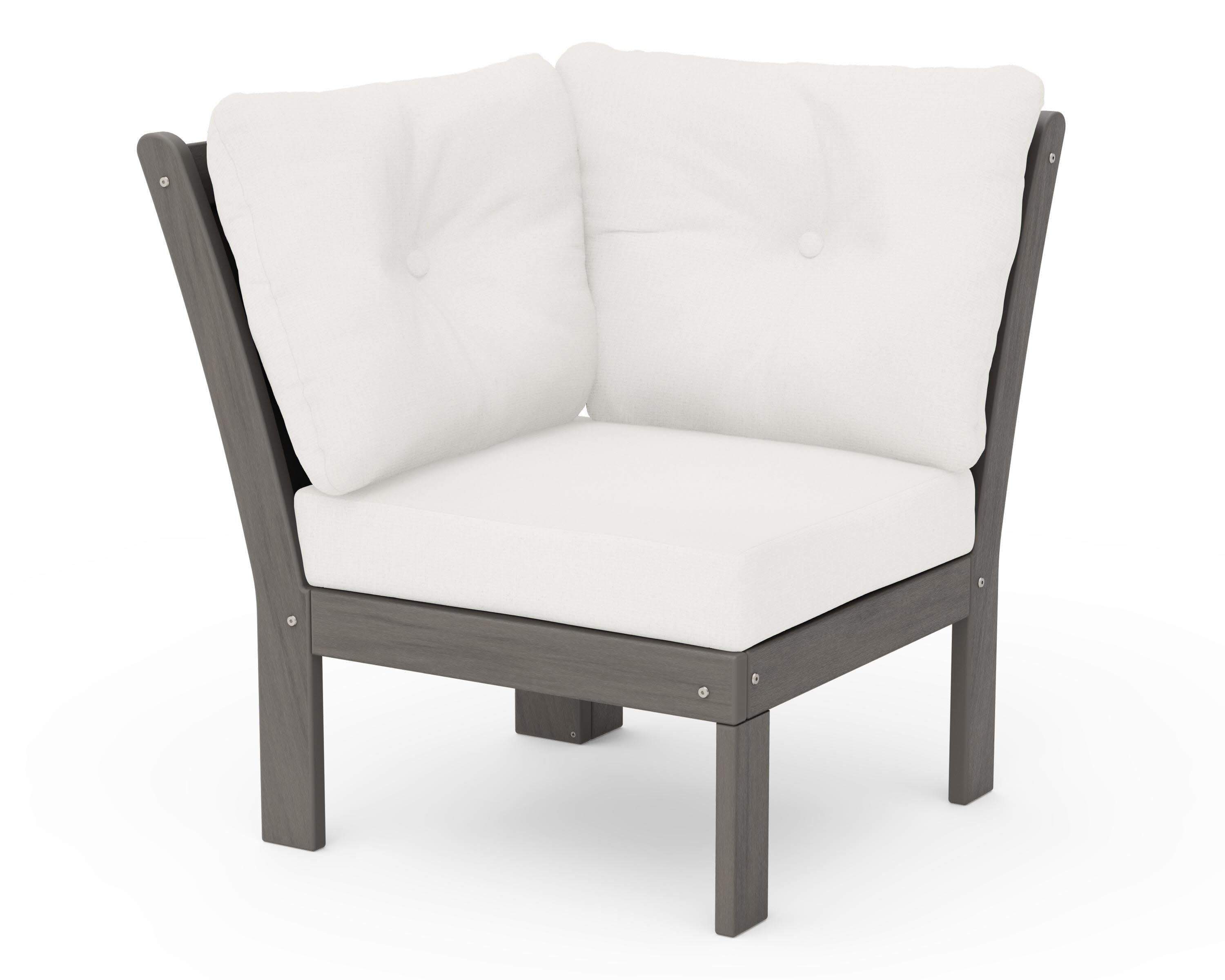 Vineyard Modular Corner Chair in Driftwood / Natural Linen