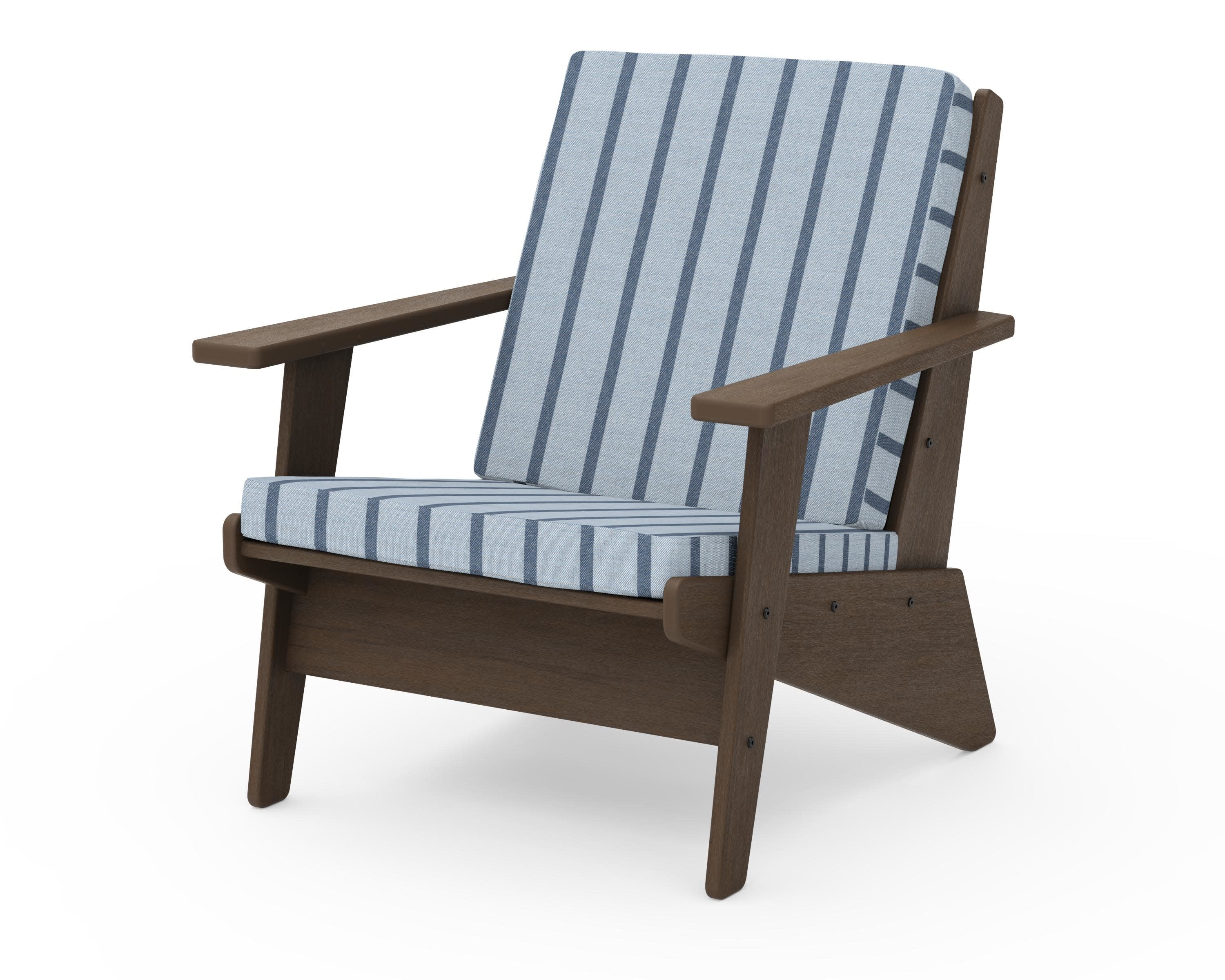 Riviera Modern Lounge Chair in Kona / Unwind Sky