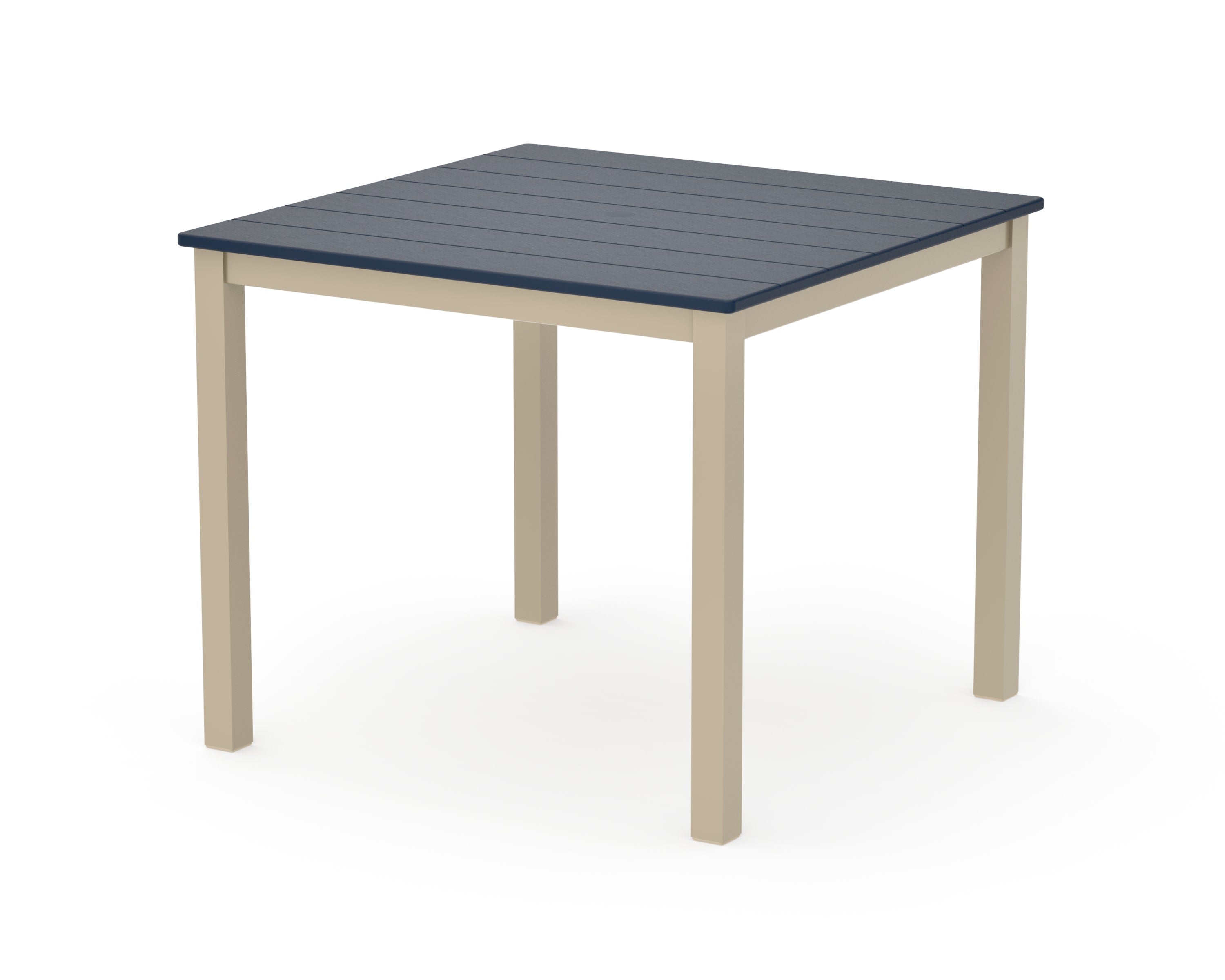 Main Street 36" x 36" Dining Table in Sand / Navy