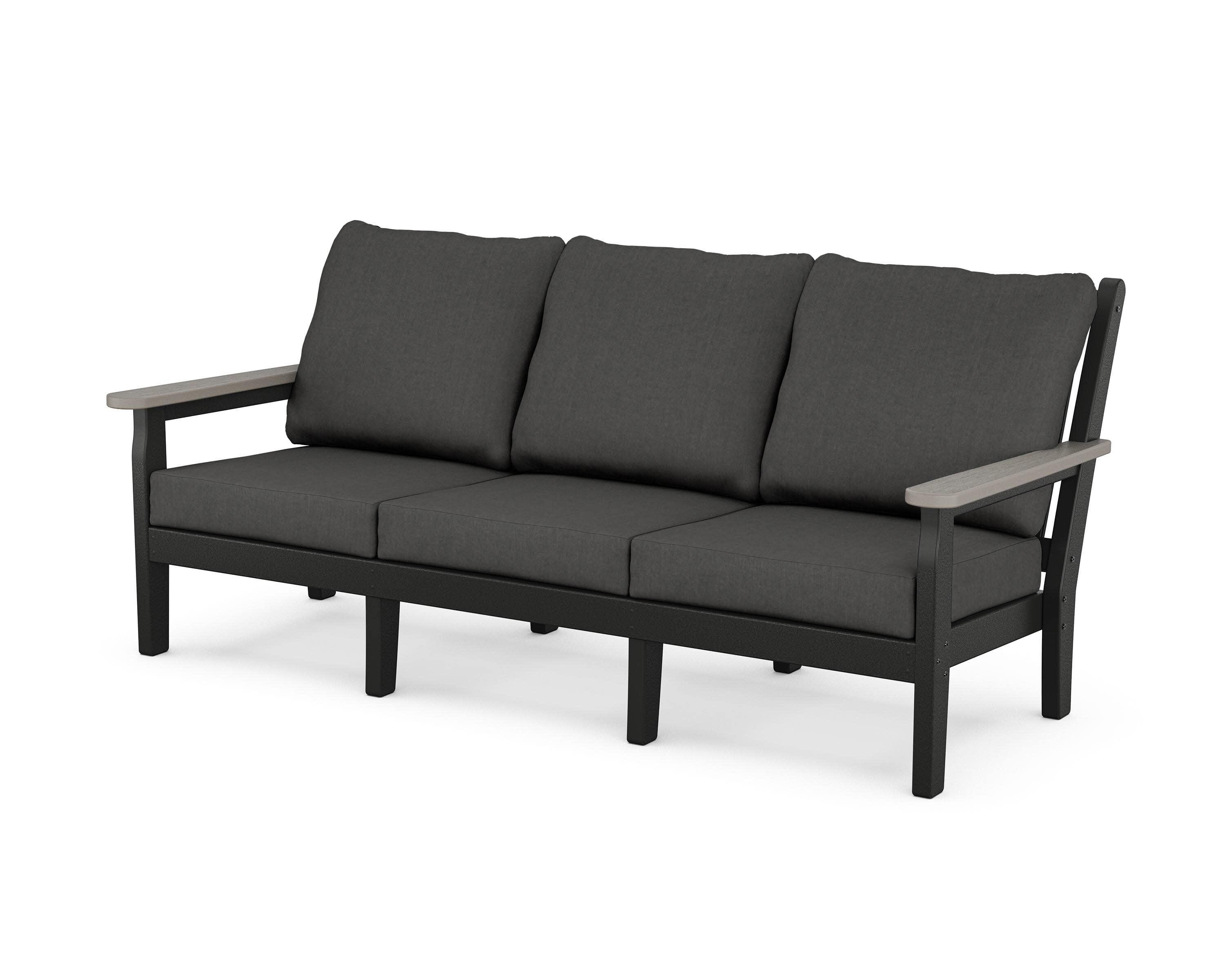 Chippendale Deep Seating Sofa in Black / Driftwood / Spectrum Carbon
